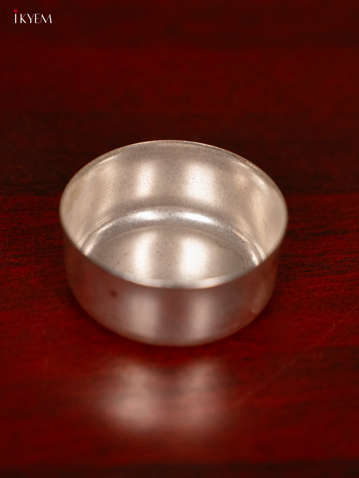 German Silver Pooja Thali Set - 4 Inches - KG29116 - Image 3