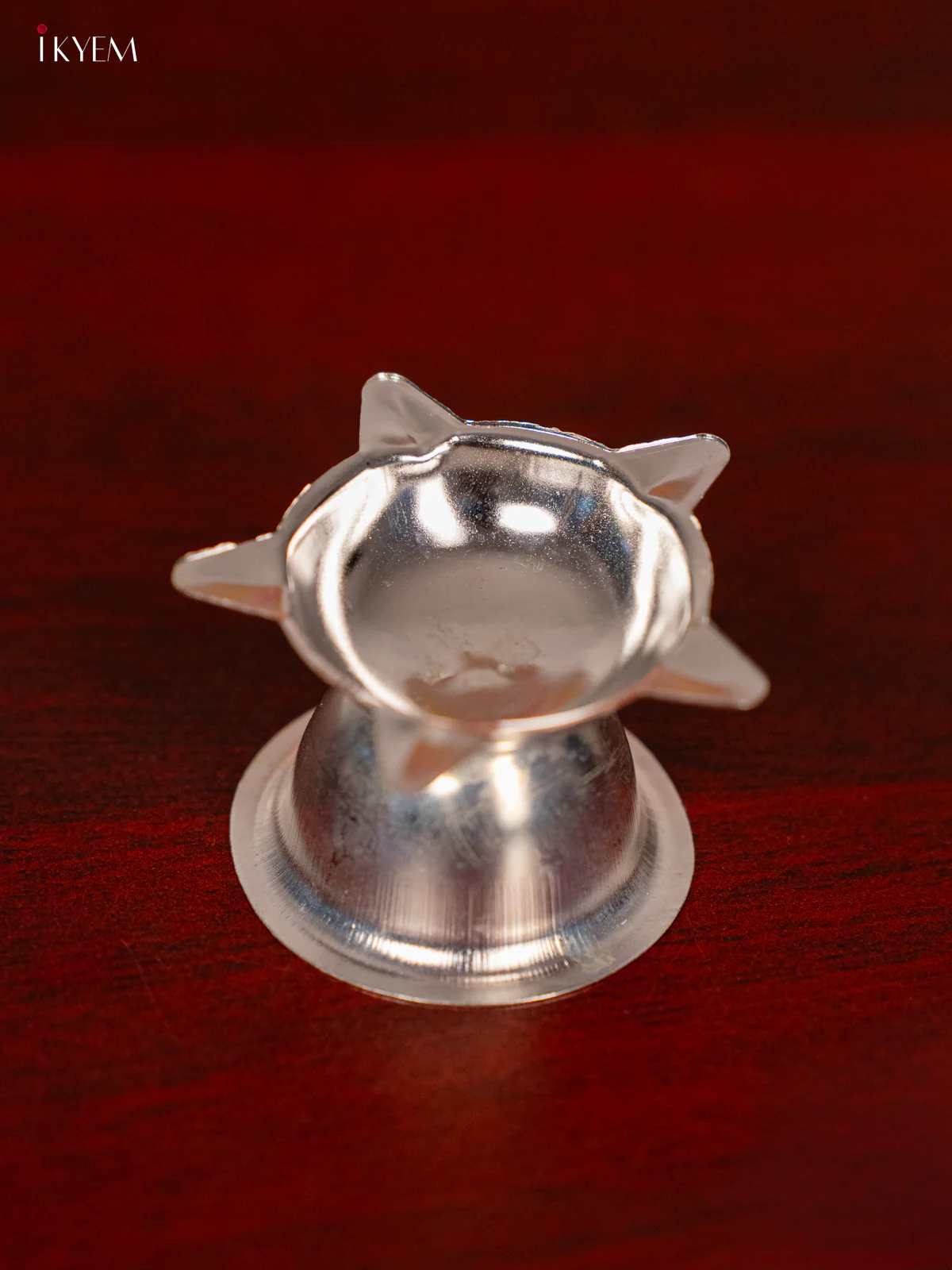 German Silver Pooja Thali Set - 4 Inches - KG29116 - Image 4