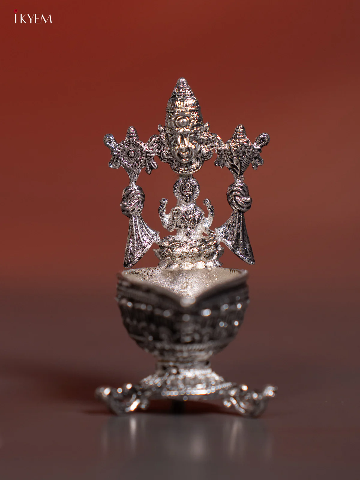 Premium German Silver Tirupati Balaji with Lakshmi Diya - KI03159