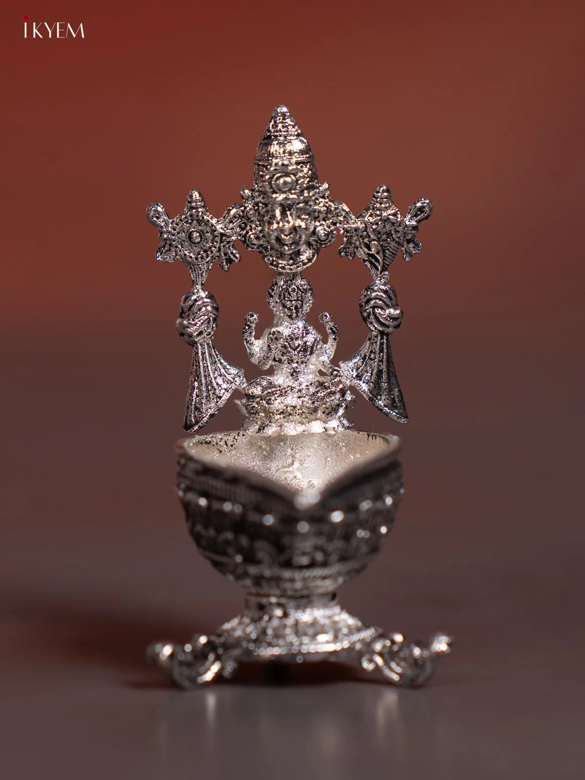 Premium German Silver Tirupati Balaji with Lakshmi Diya - KI03159 - Image 3