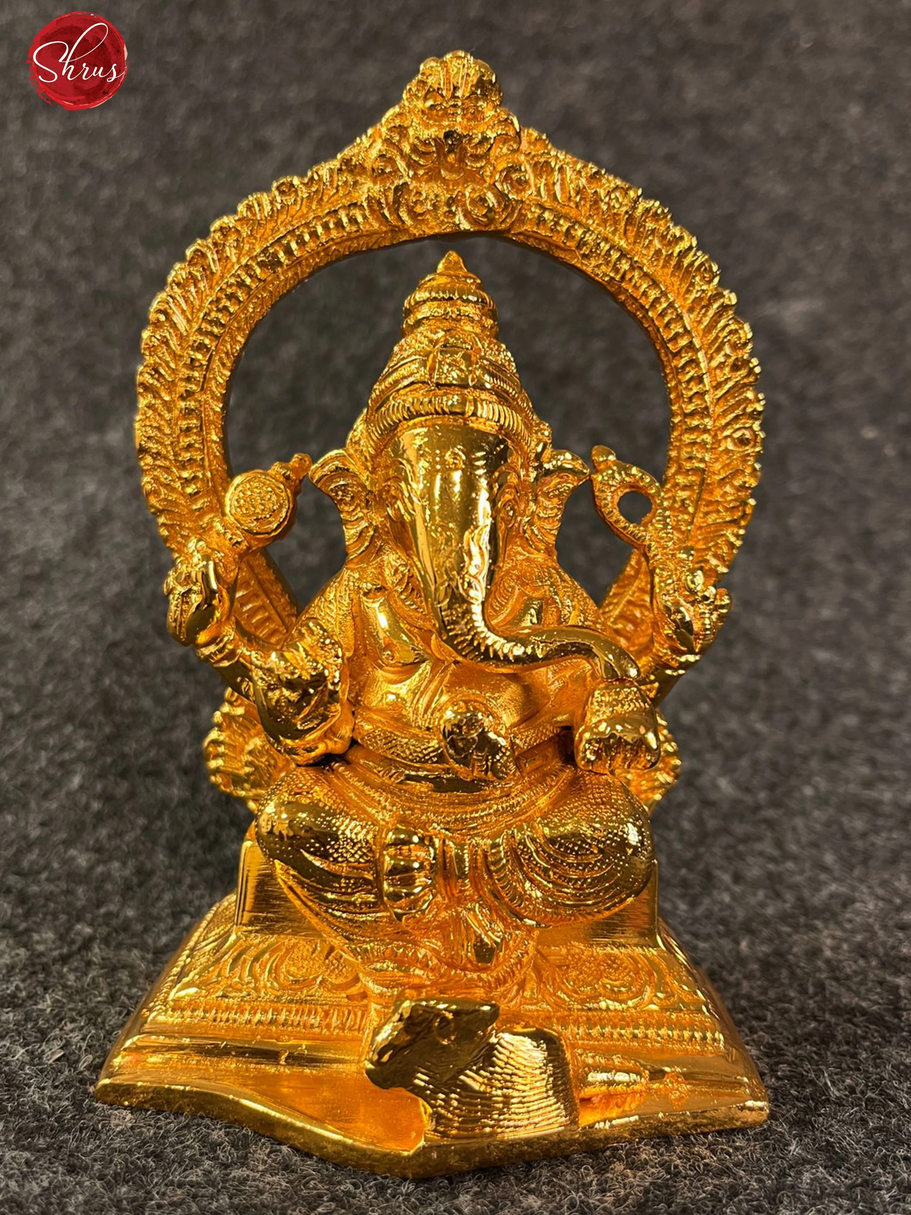 24 KT Gold Coated Arch Ganesha