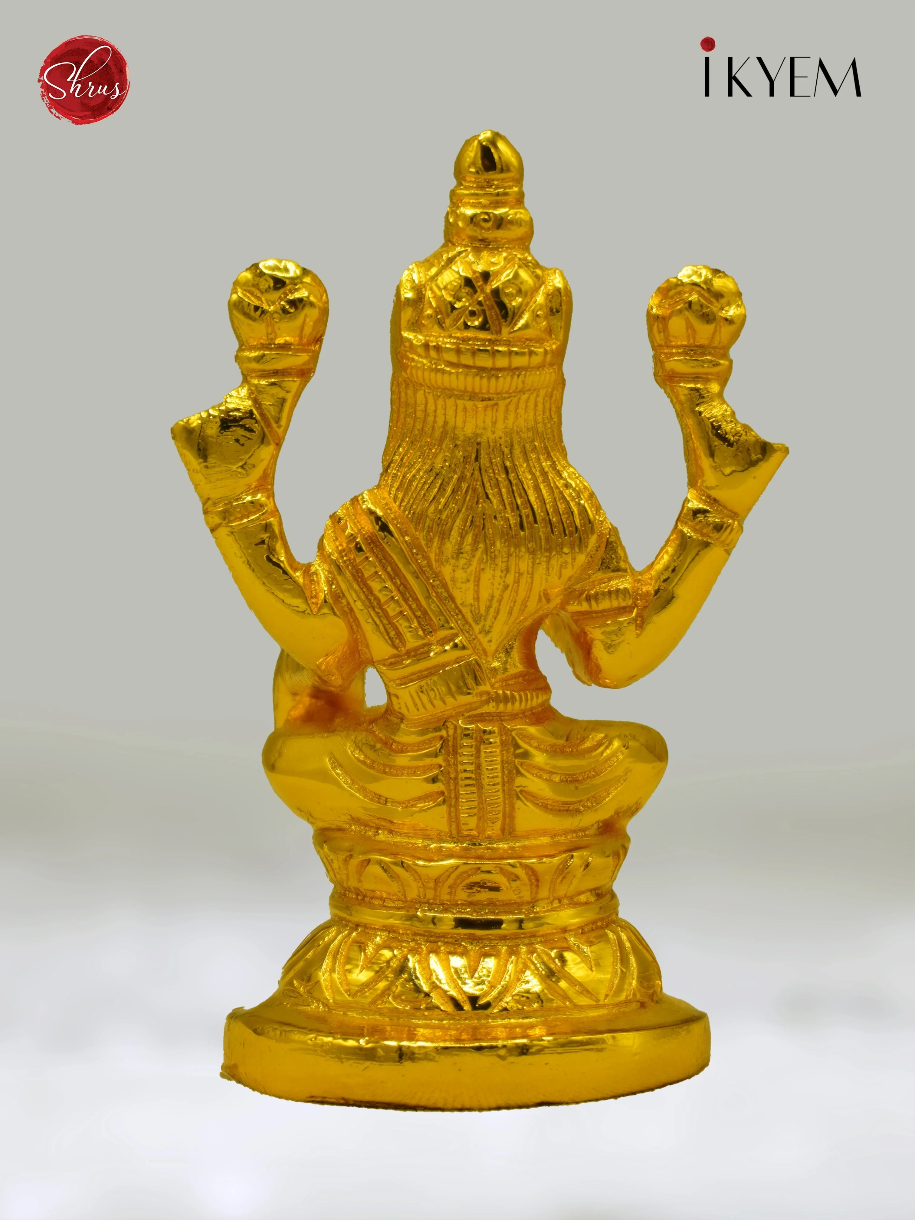 24 Kt Gold Coated Lakshmi for Gifting and Car Dashboard - Image 4