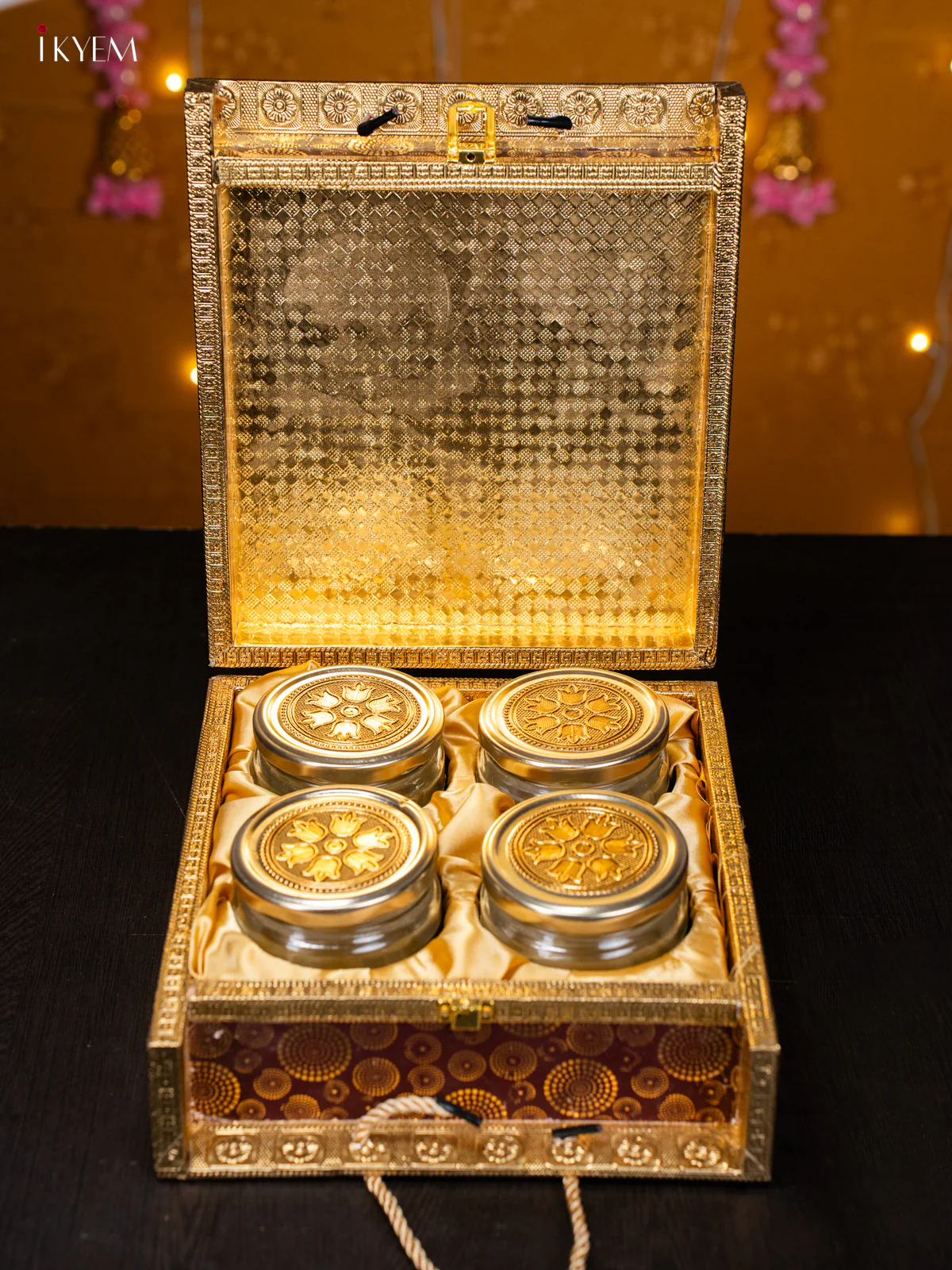 Premium Glass Jars Gift Set with Elephant Motifs - KI01218 - Image 3
