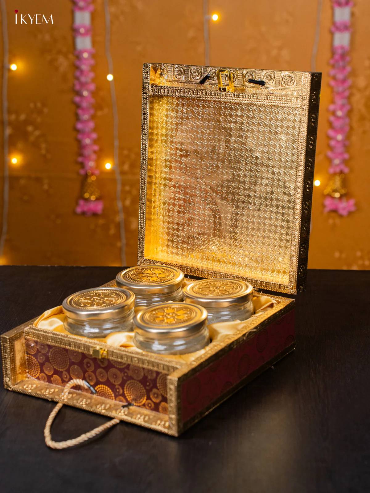 Premium Glass Jars Gift Set with Elephant Motifs - KI01218 - Image 4