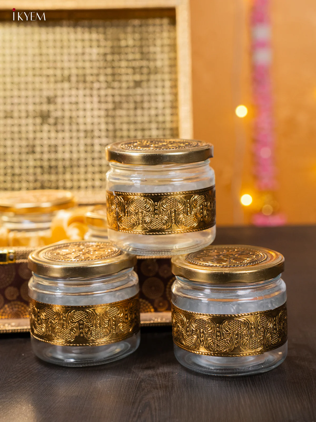 Stunning Glass Jars Gift Set with Elephant Motifs - KI01217 - Image 4