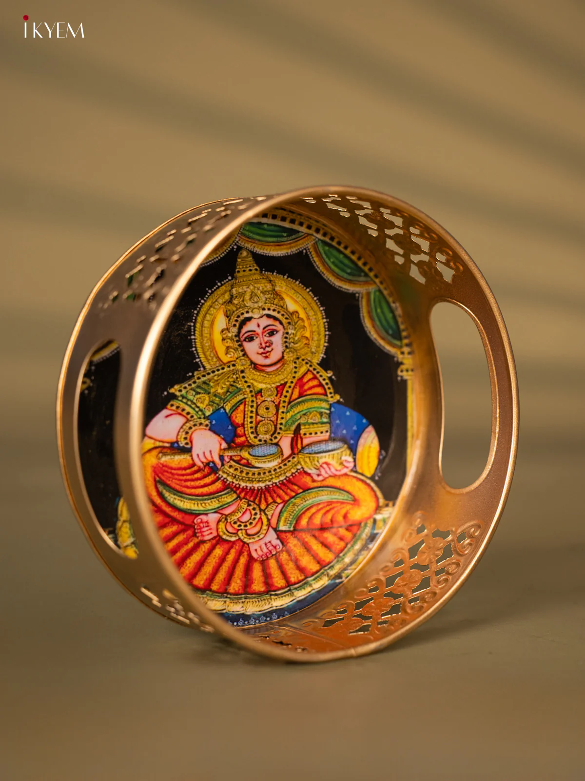 Divine Goddess Annapoorani Printed Metal Tray - KH05166 - Image 2