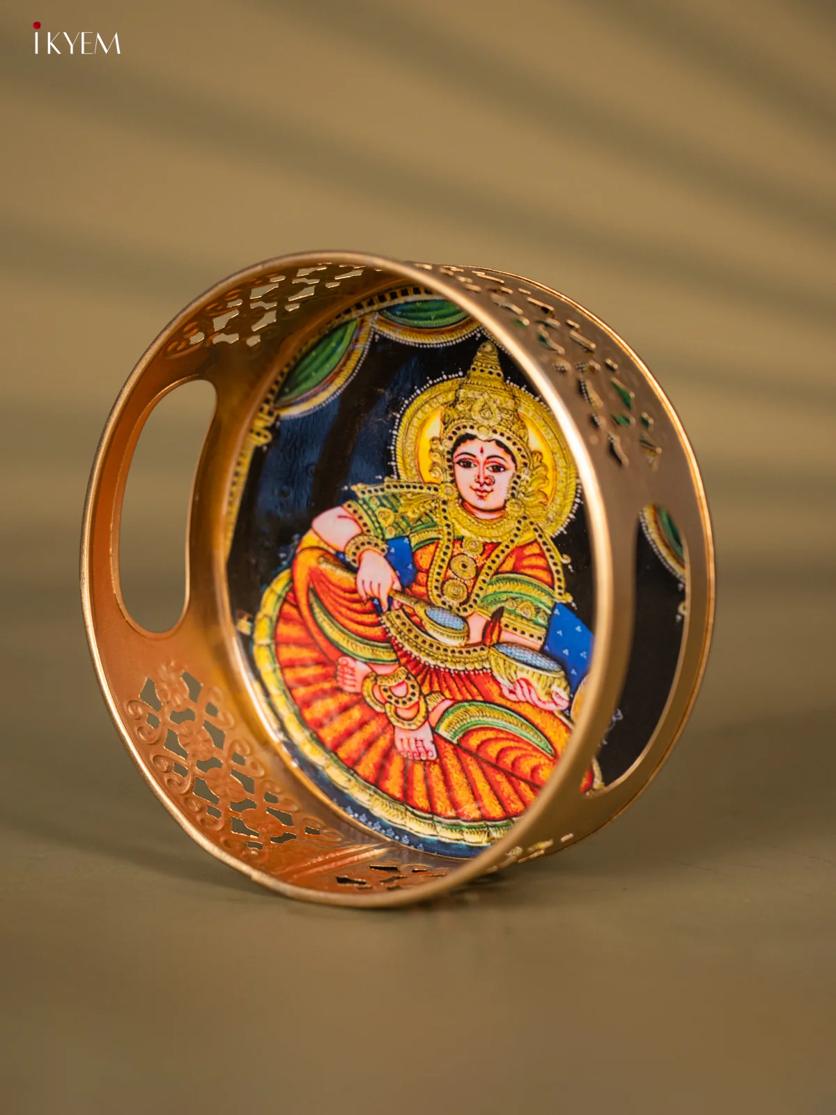 Divine Goddess Annapoorani Printed Metal Tray - KH05166 - Image 3