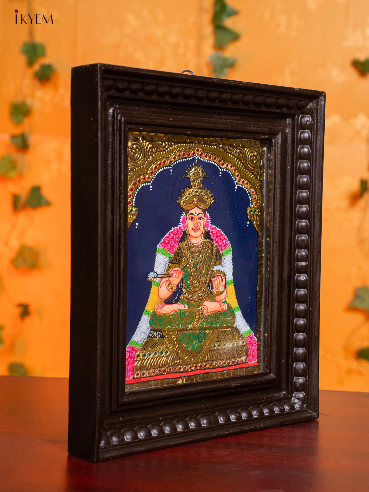 Goddess Annapoorani Thanjavur Painting - (13x11) Inch - KH26154 - Image 2