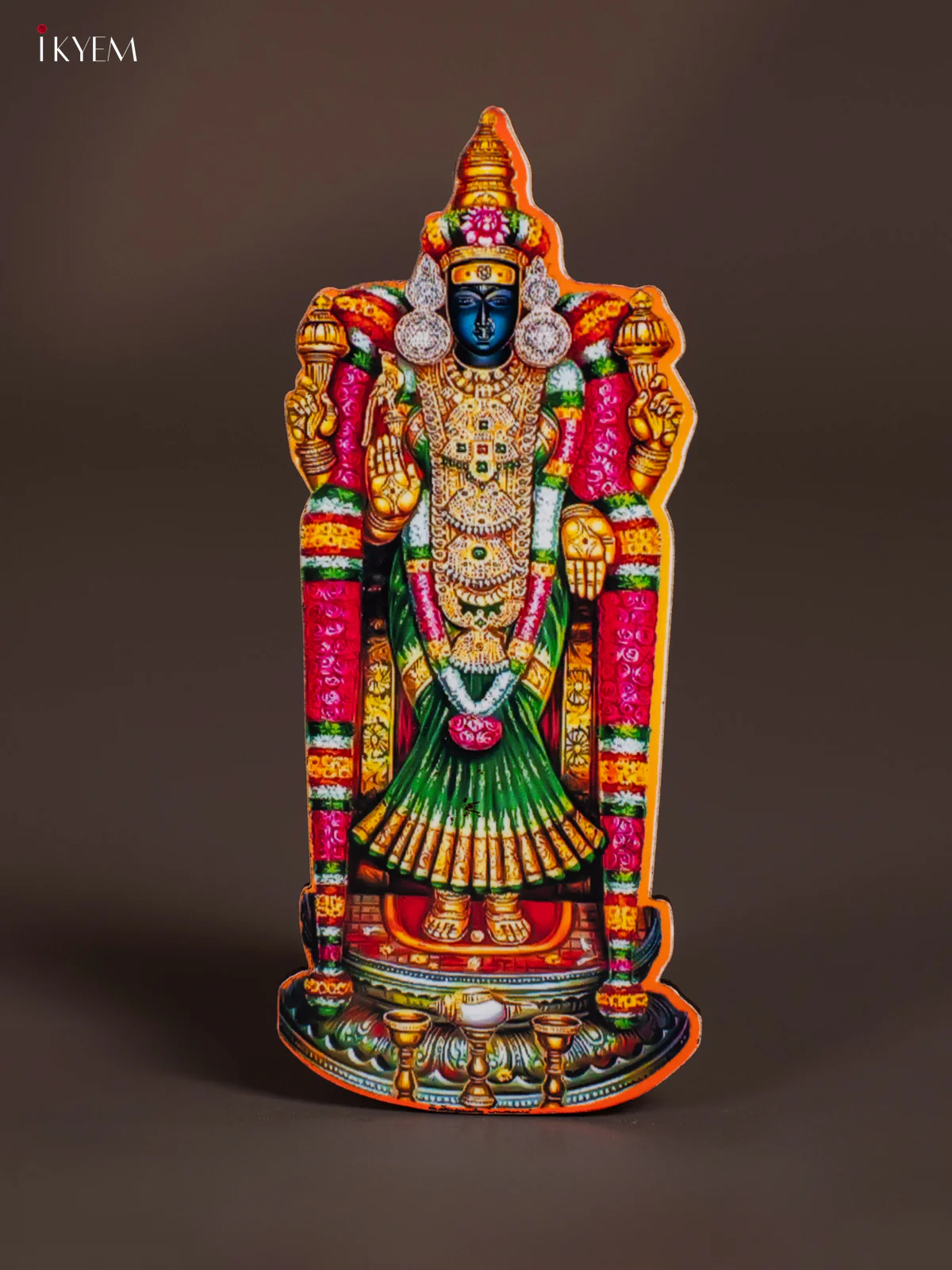 Goddess Meenakshi Printed Fridge Magnets - KI08120
