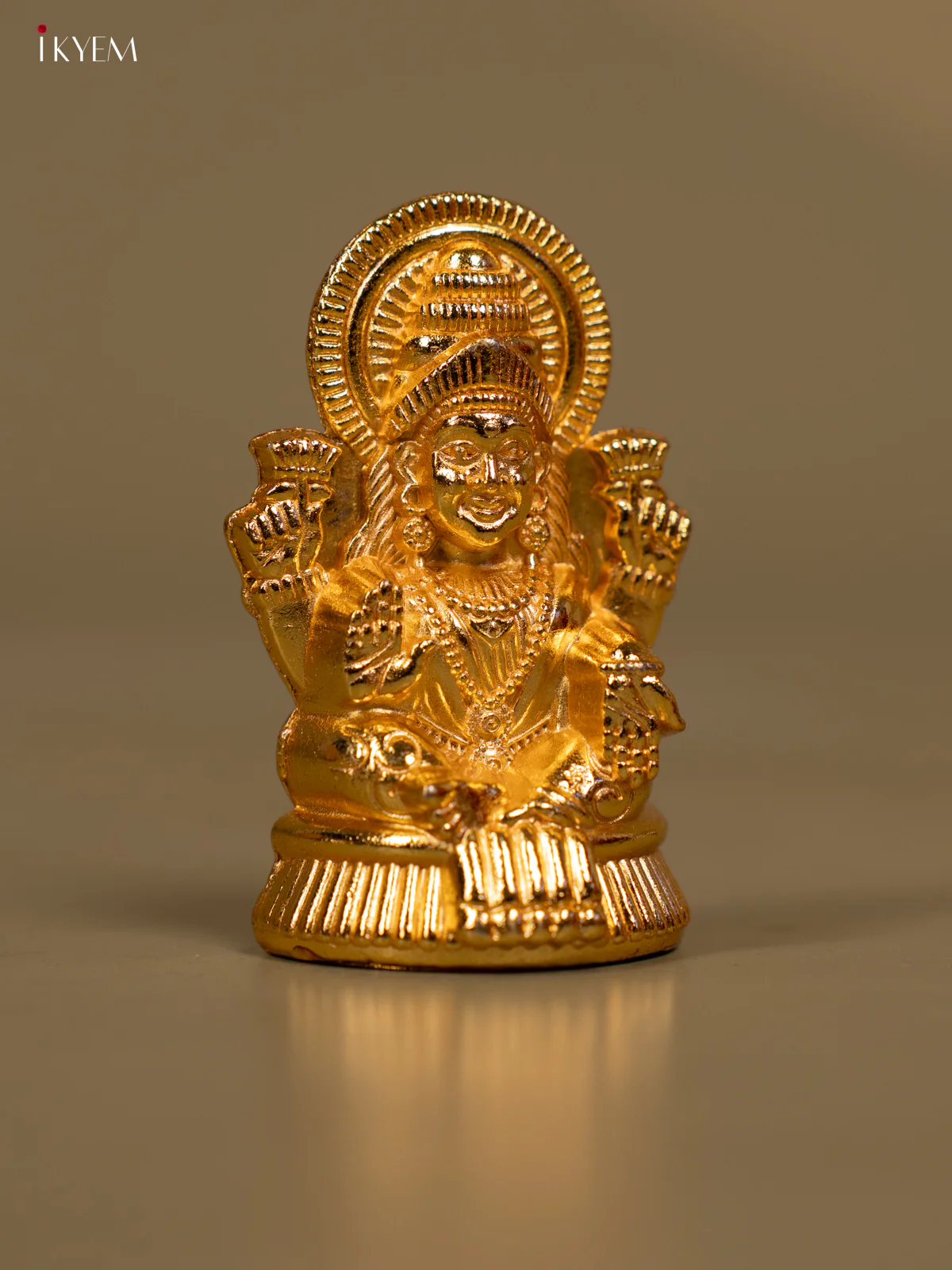 Set of 2 Cute Gold Plated Lakshmi & Ganesh Idol - KB11115 - Image 5
