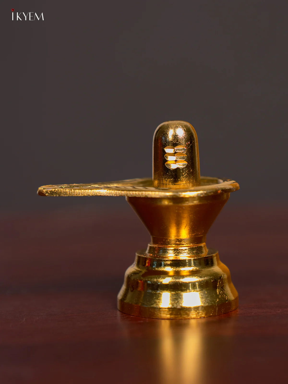 Gold Plated Shiva Lingam - KI17112