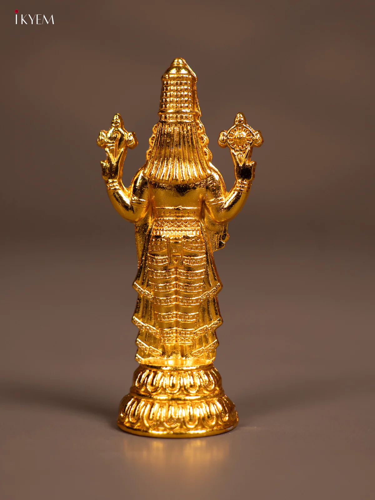 Exquisite Gold Plated Tirupati Balaji Idol - KE29121 - Image 3