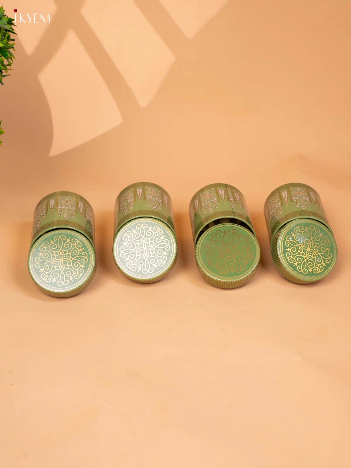 Green Digital Printed Dry Fruit Hamper Box with 4 Big Jars - KB27128 - Image 6