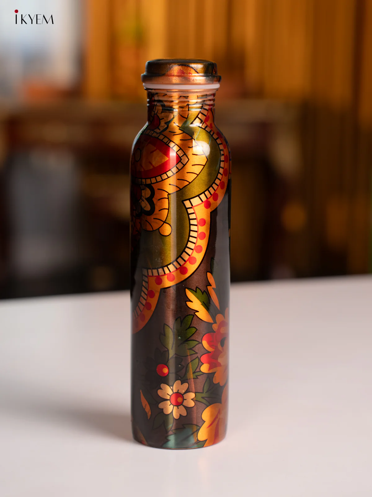 Digital Printed copper bottle 11 Inch - 1 litre - KA07119 - Image 4