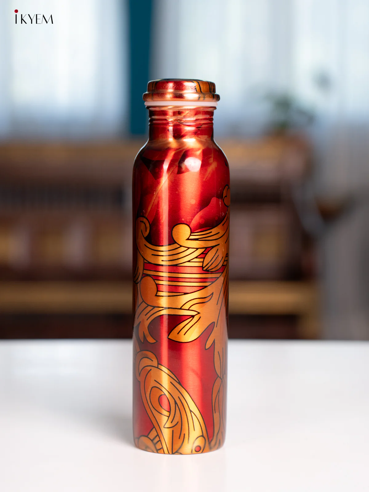 Digital Printed copper bottle 11 Inch - 1 litre - KA07119 - Image 5