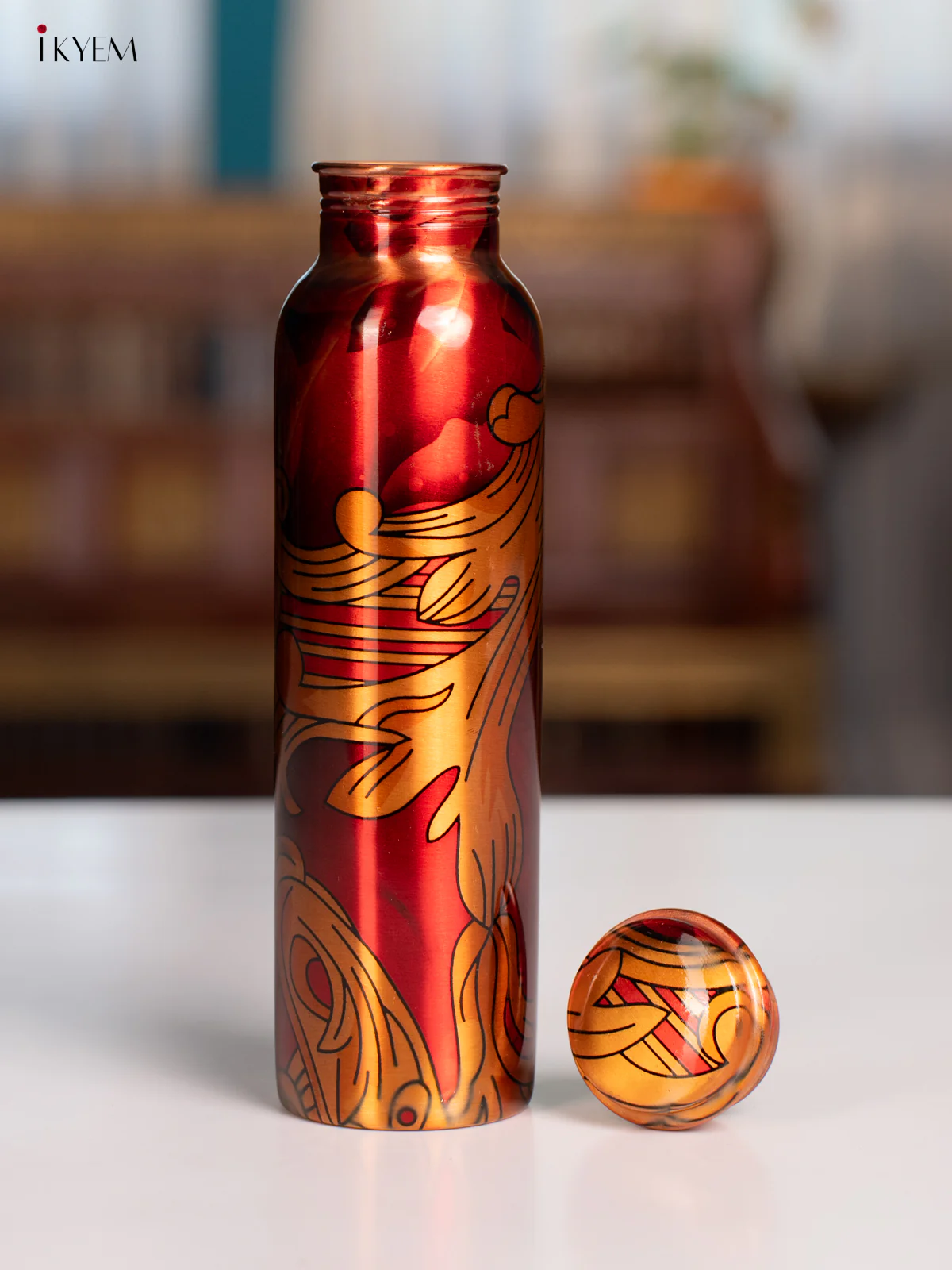 Digital Printed copper bottle 11 Inch - 1 litre - KA07119 - Image 6