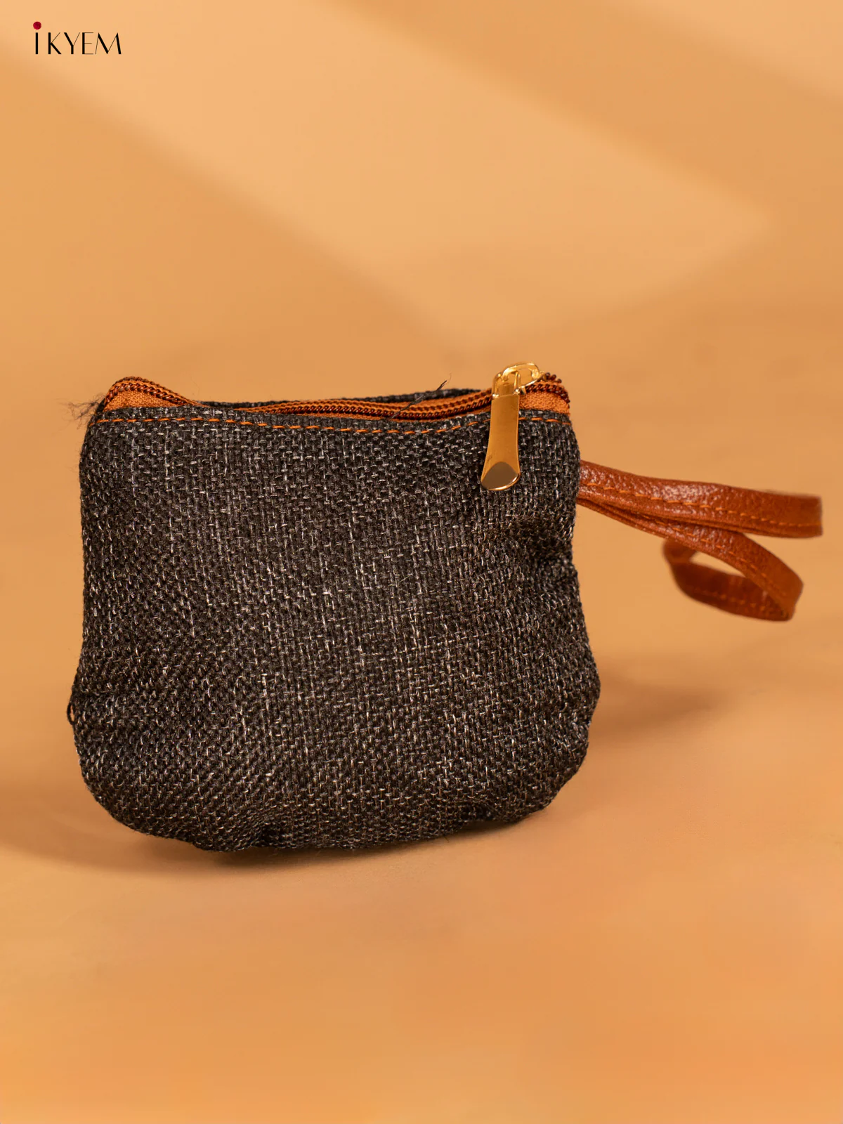 Jacquard Handbag with Coin Pouch - Black - KA18146 - Image 7