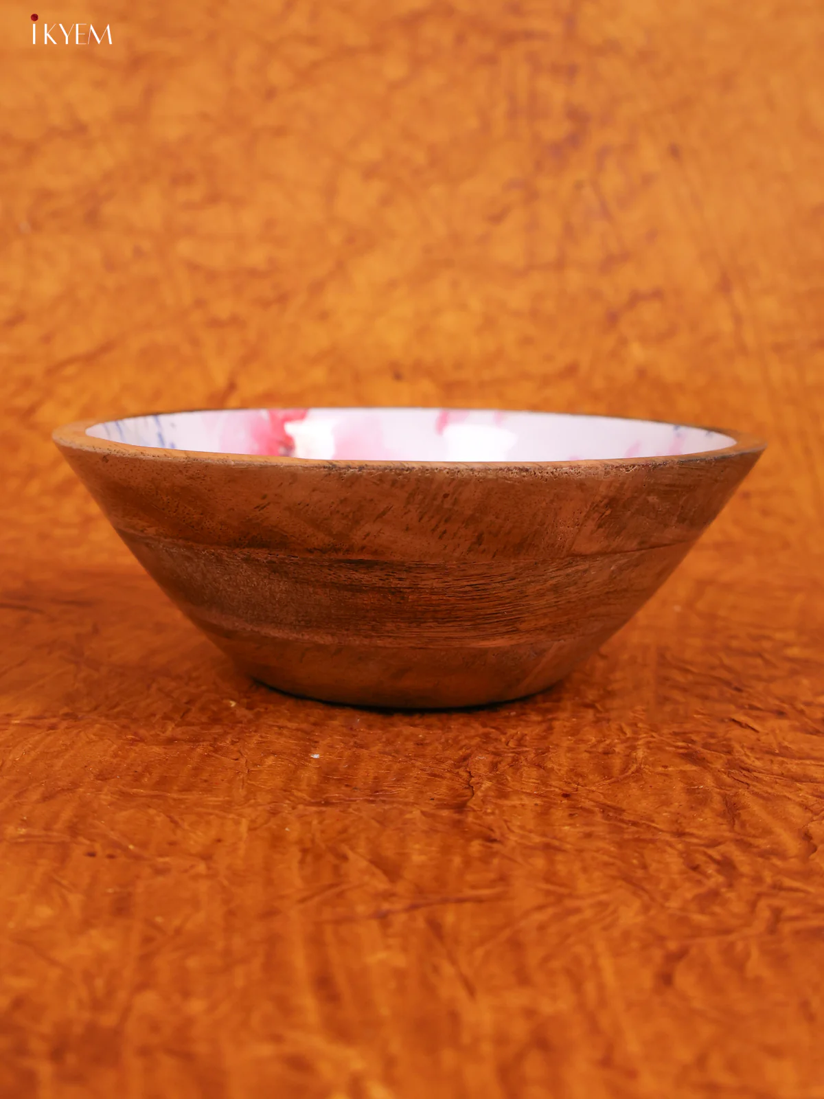 Wooden crockery Small Mango Bowl - White- KA22123 - Image 3