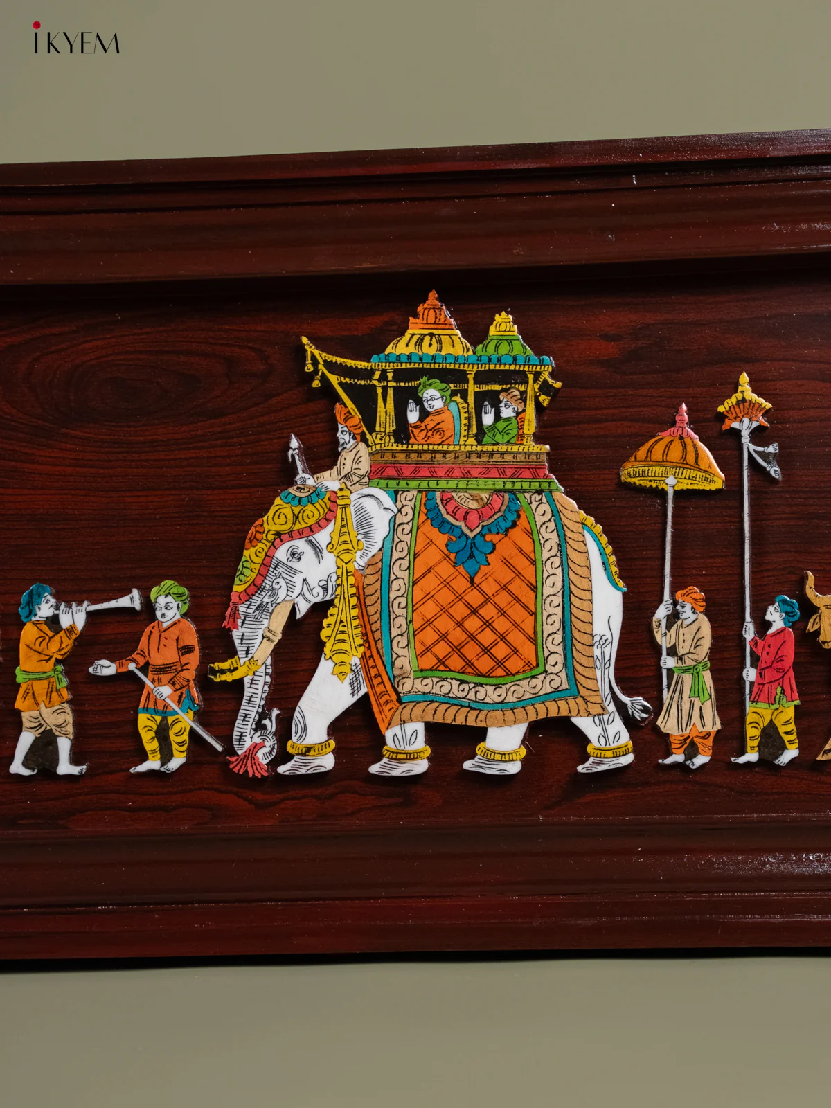 Mysore Rosewood Inlay 3D Panel - Bharath - KA30130 - Image 3