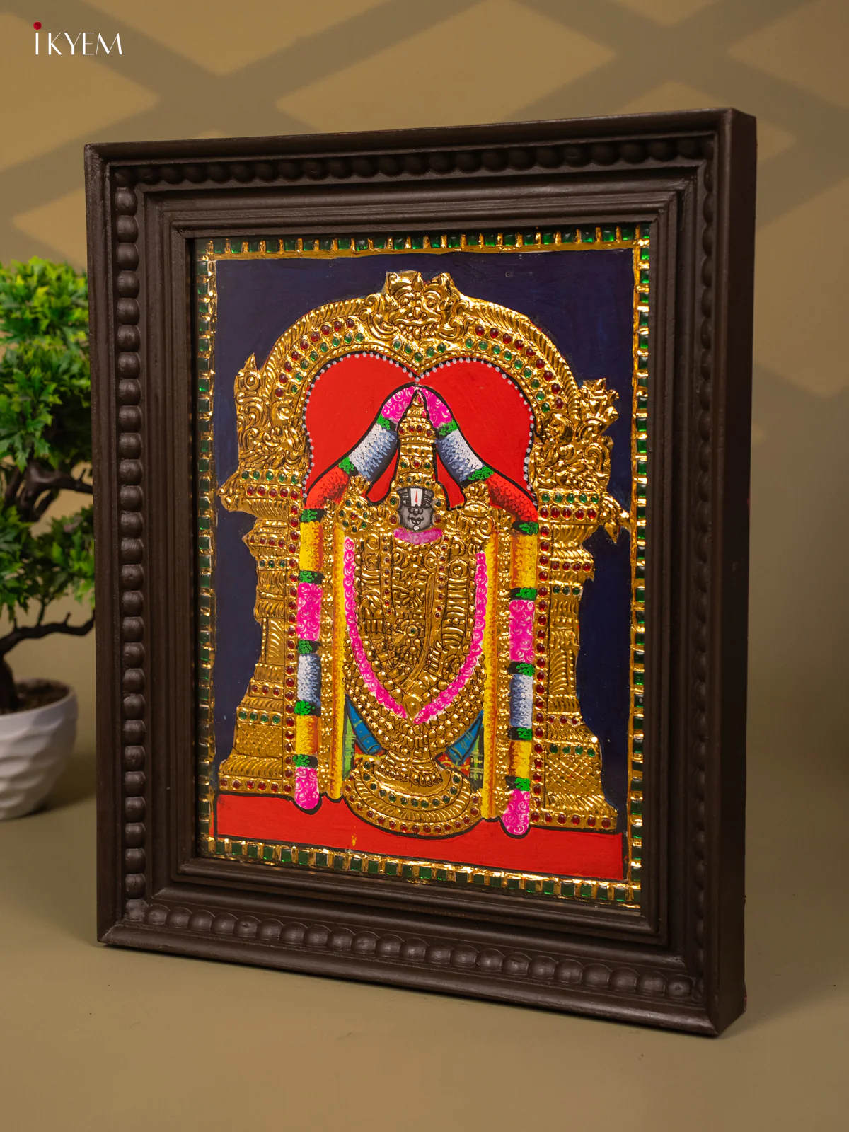 Balaji - Tanjore Painting (18x15) - KB01114 - Image 2