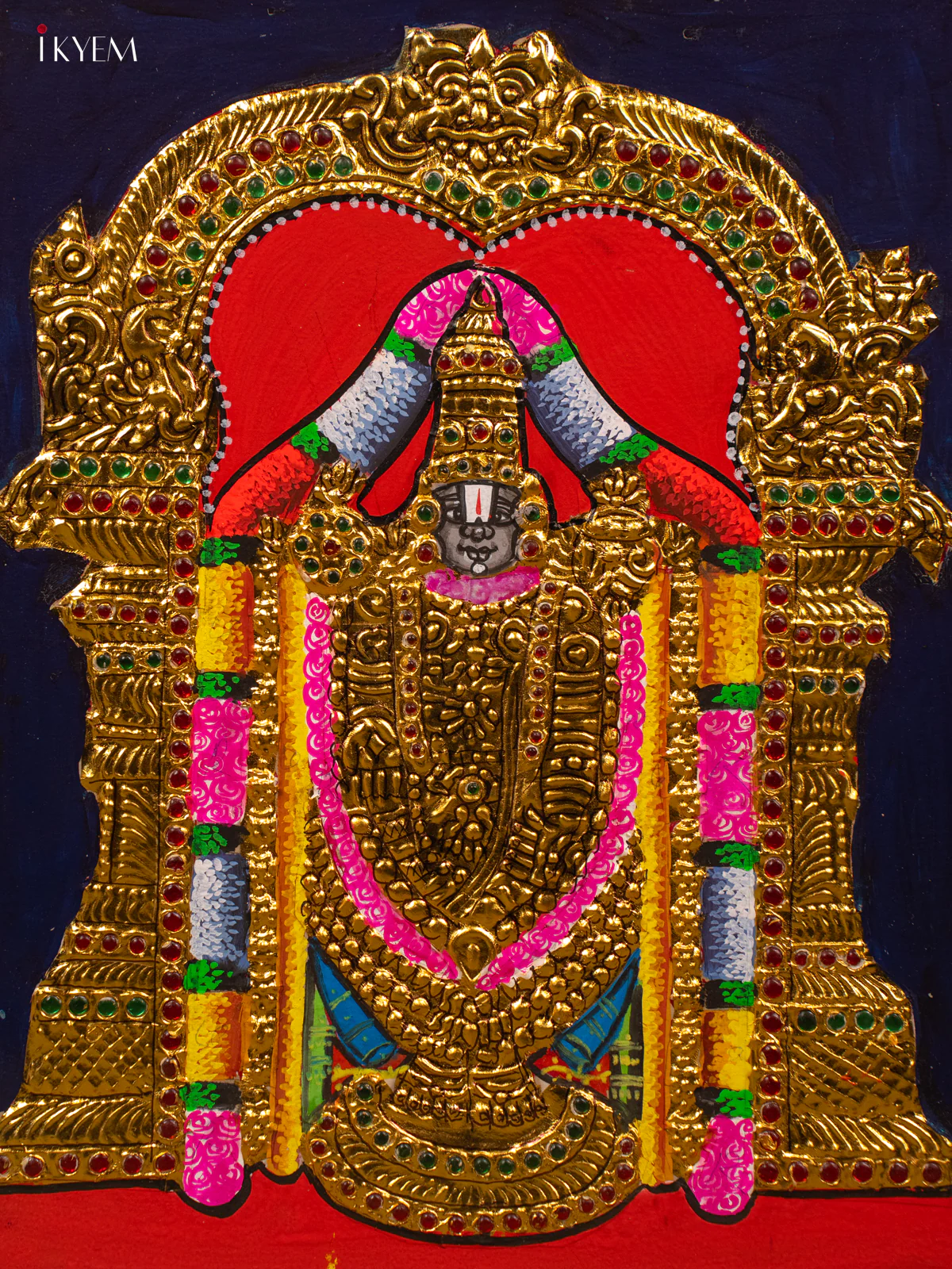 Balaji - Tanjore Painting (18x15) - KB01114 - Image 3