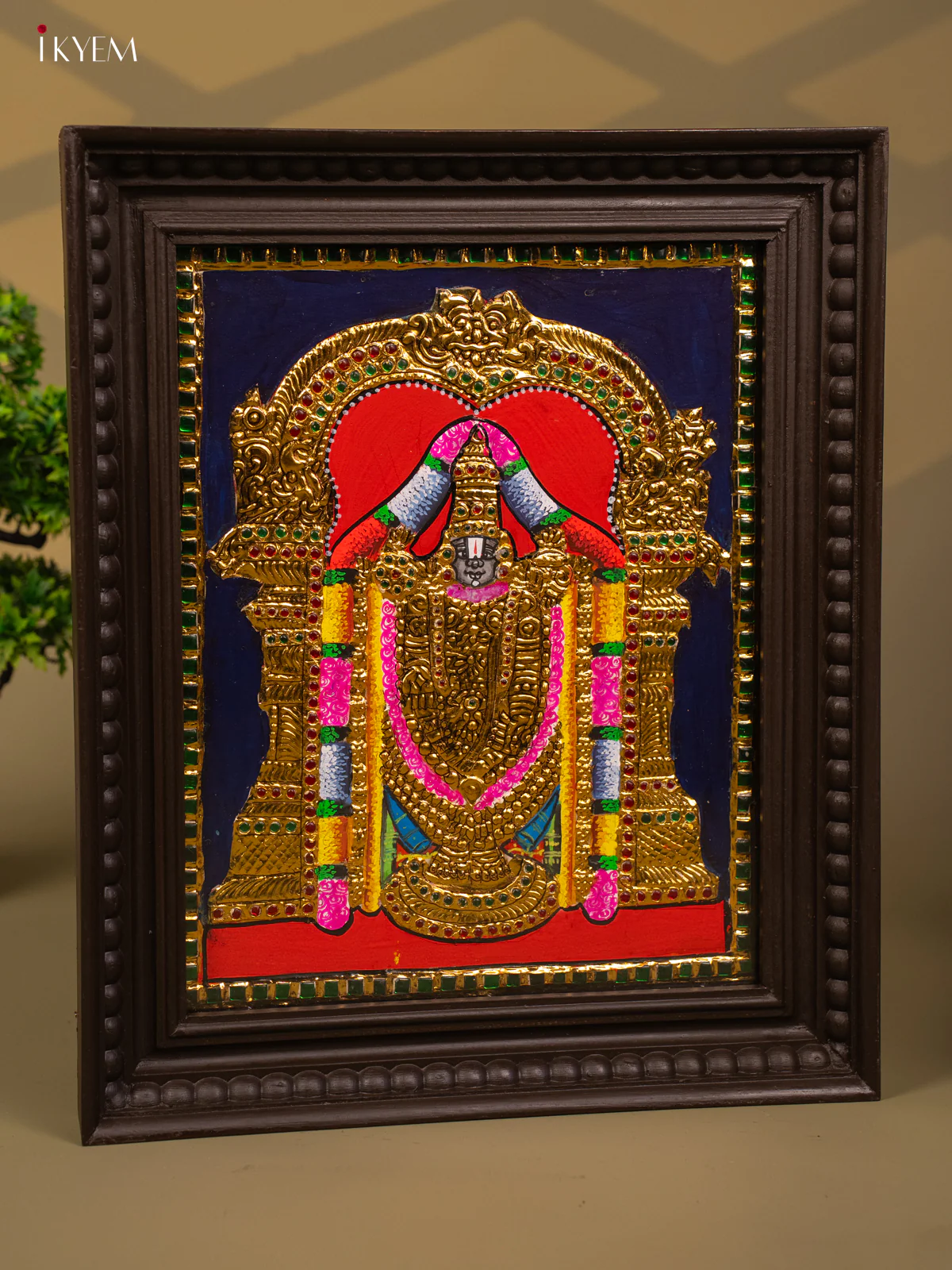 Balaji - Tanjore Painting (18x15) - KB01114 - Image 4