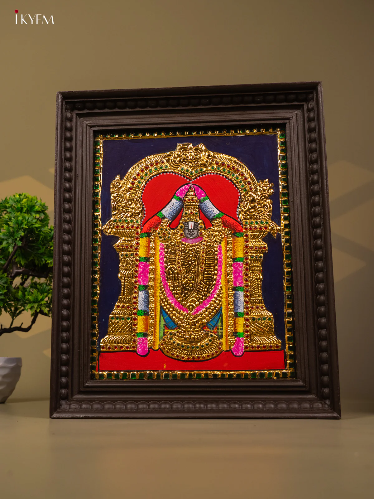 Balaji - Tanjore Painting (18x15) - KB01114 - Image 5