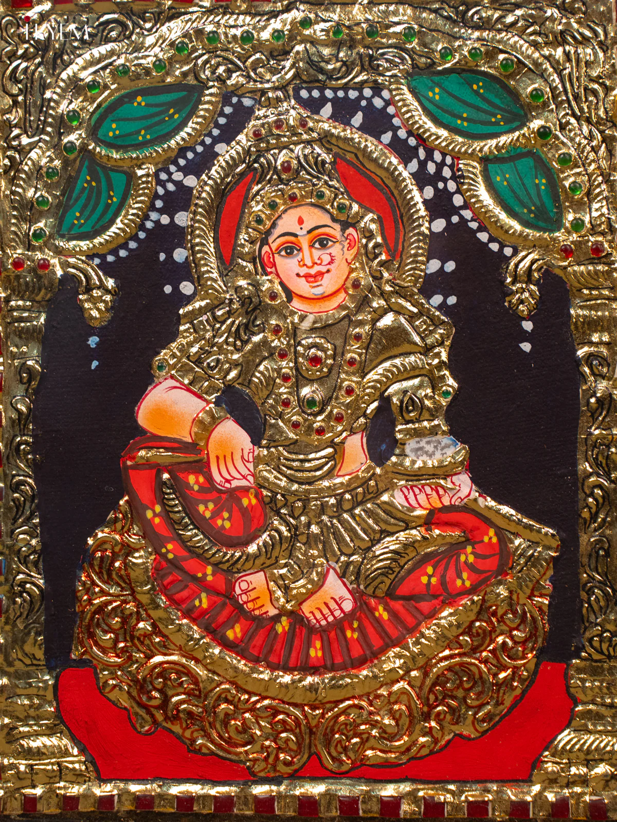 Annapoorani - Tanjore Painting (13x11) - KB01132 - Image 8