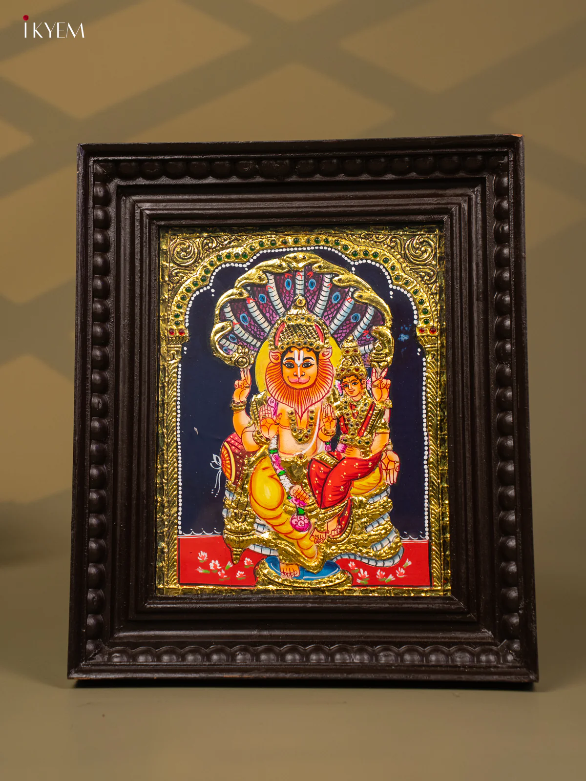 Lakshmi Narasimha - Tanjore Painting (13x11) - KB01136 - Image 5