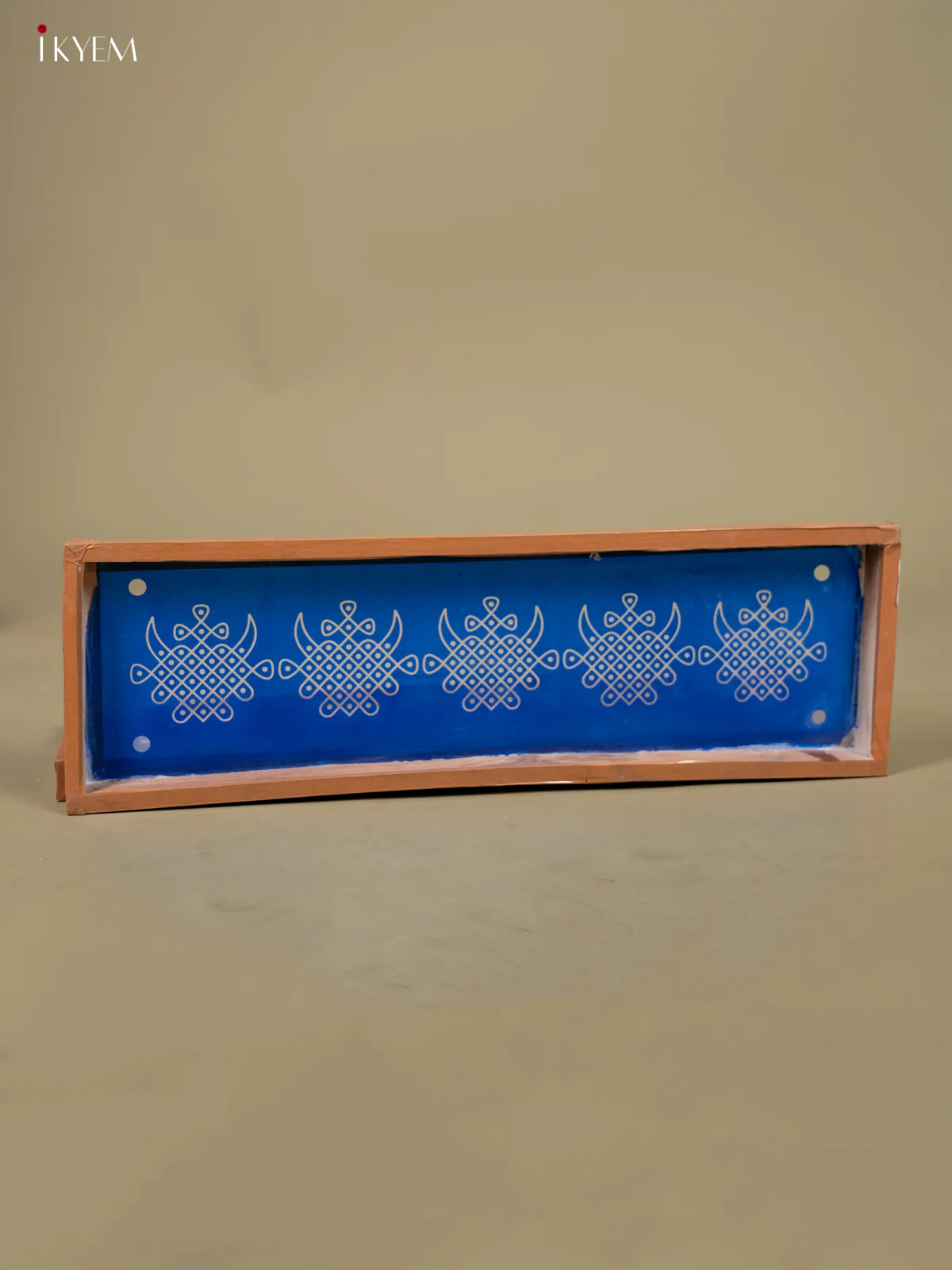 Kambi Kolam Border Rangoli Stencil - Wooden(17x5) - KB07122 - Image 2