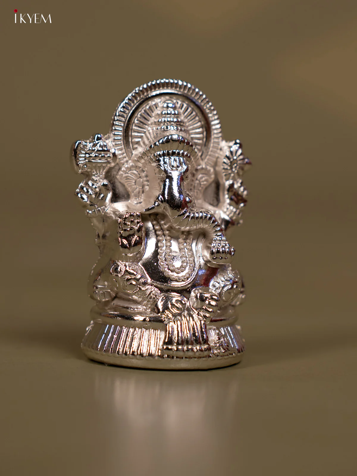 Silver Plated Lakshmi Ganesh Idol - Set of 2 - KB11116 - Image 5