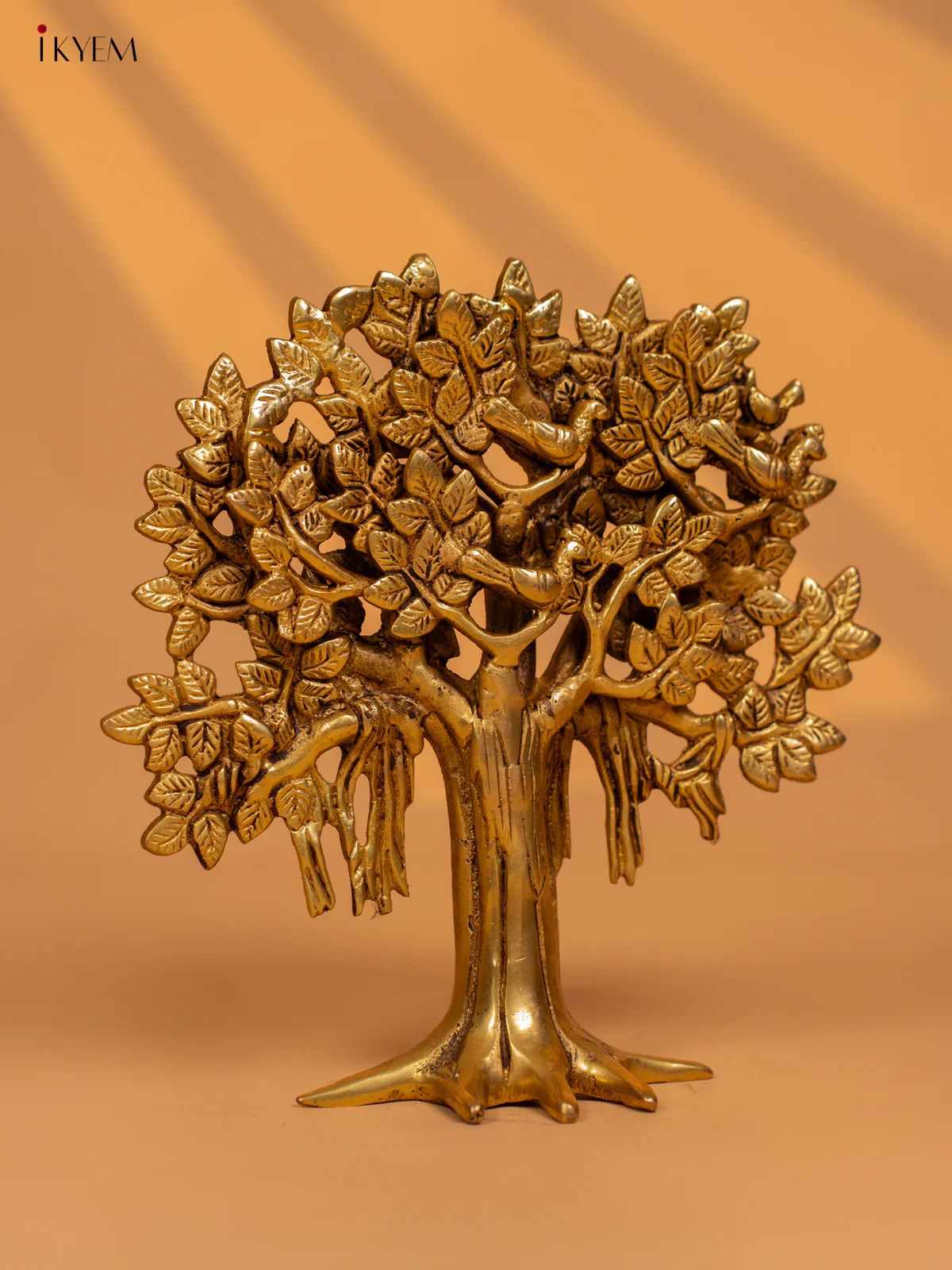 Brass Kalpavriksha Tree with Roots - 8 Inch - KB12111 - Image 2