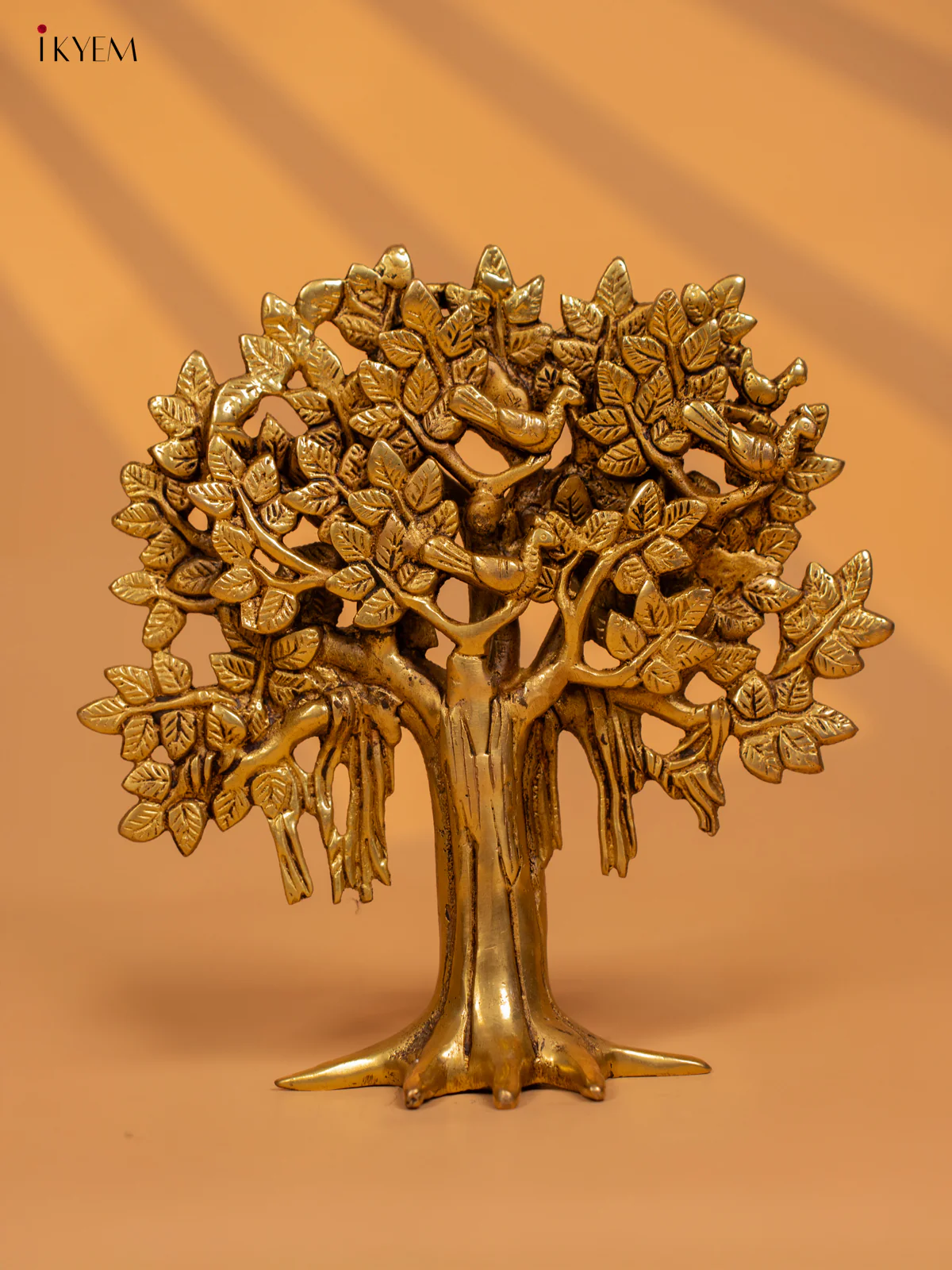 Brass Kalpavriksha Tree with Roots - 8 Inch - KB12111 - Image 4