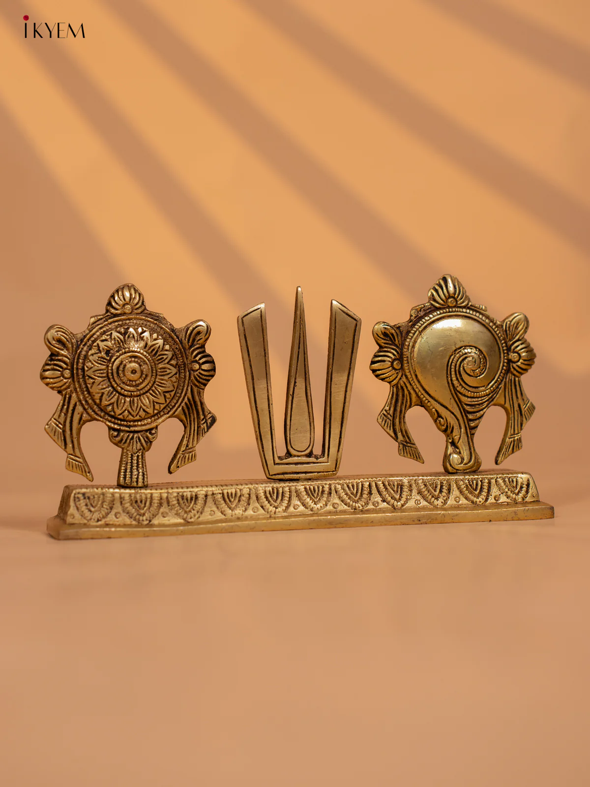 Brass Shank Chakra Naama Stand - 4 Inch - KB12112 - Image 2