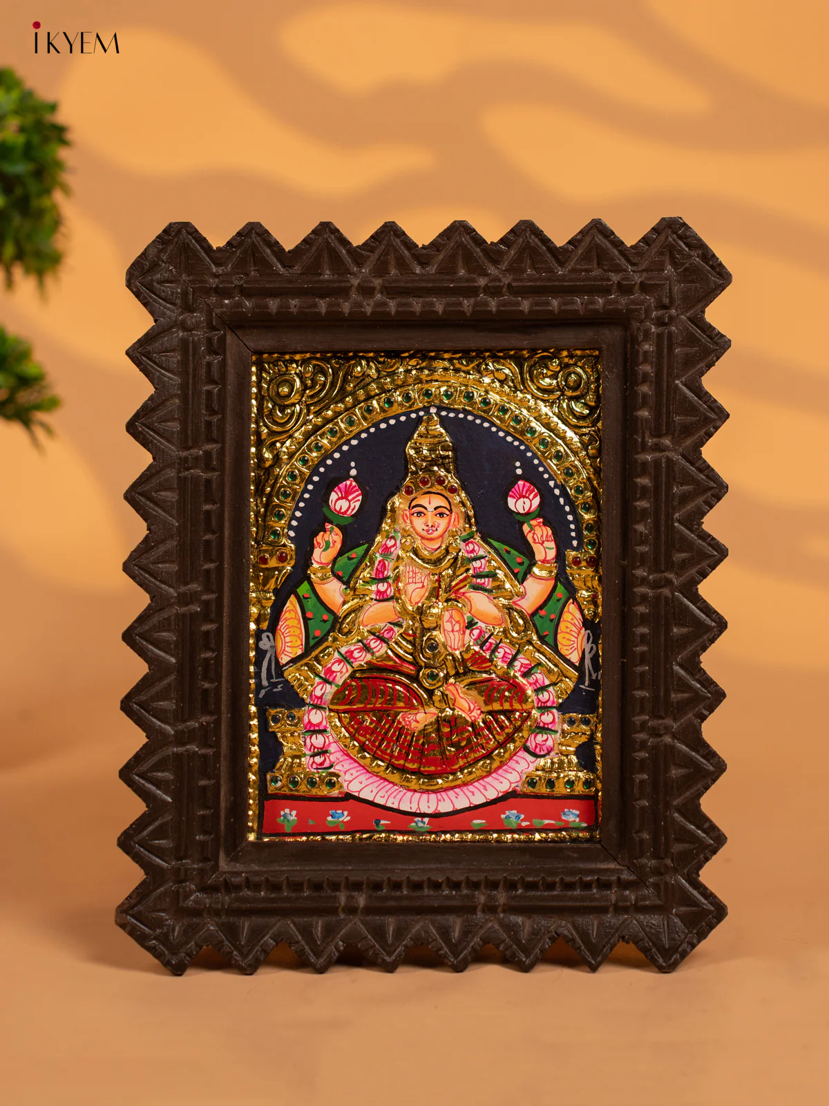 Lakshmi - Tanjore Painting - KB17122 - Image 4