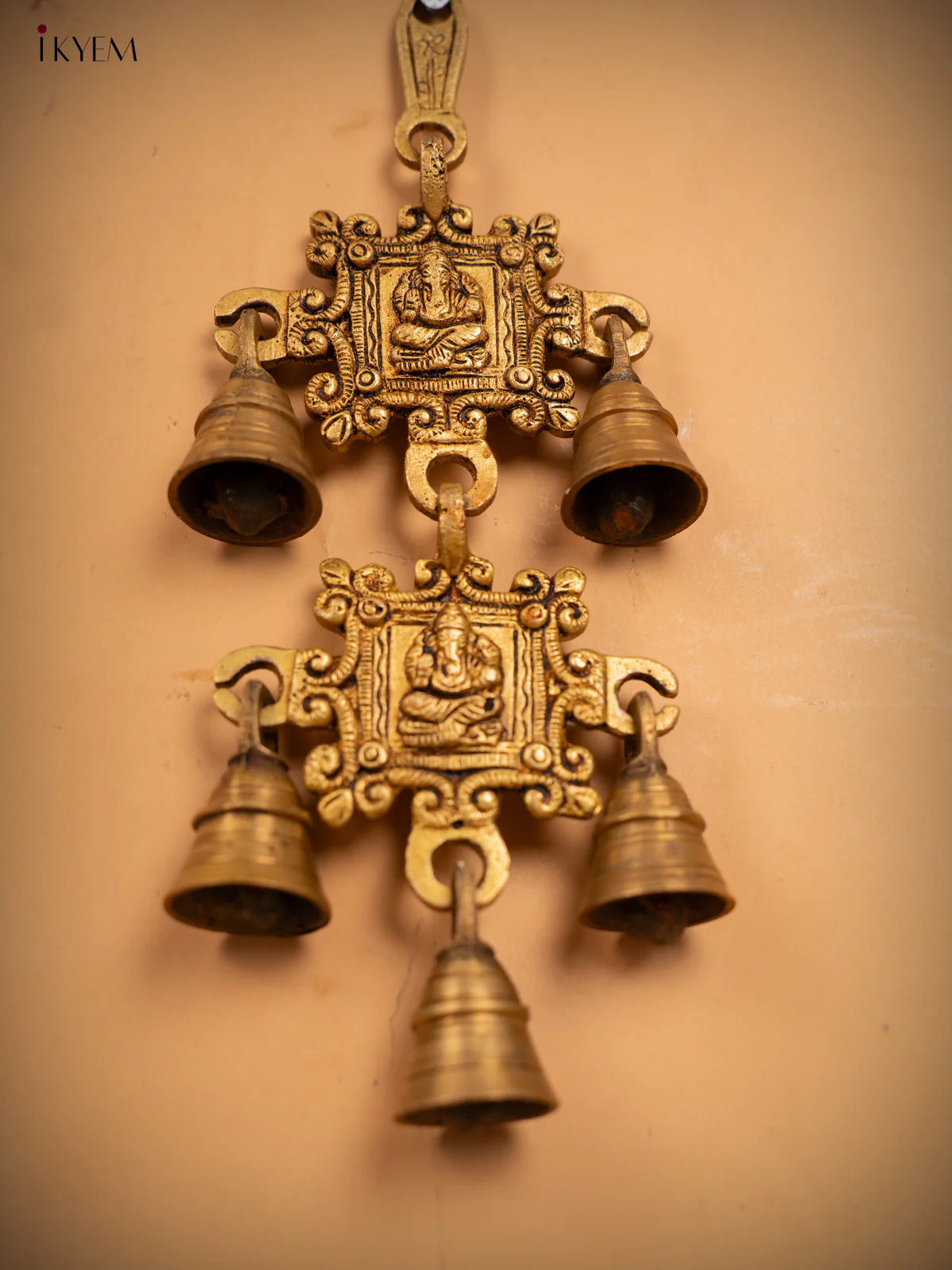 Ganesha Brass Wall Hanging Medium - 9.5 Inch- KB17135 - Image 5