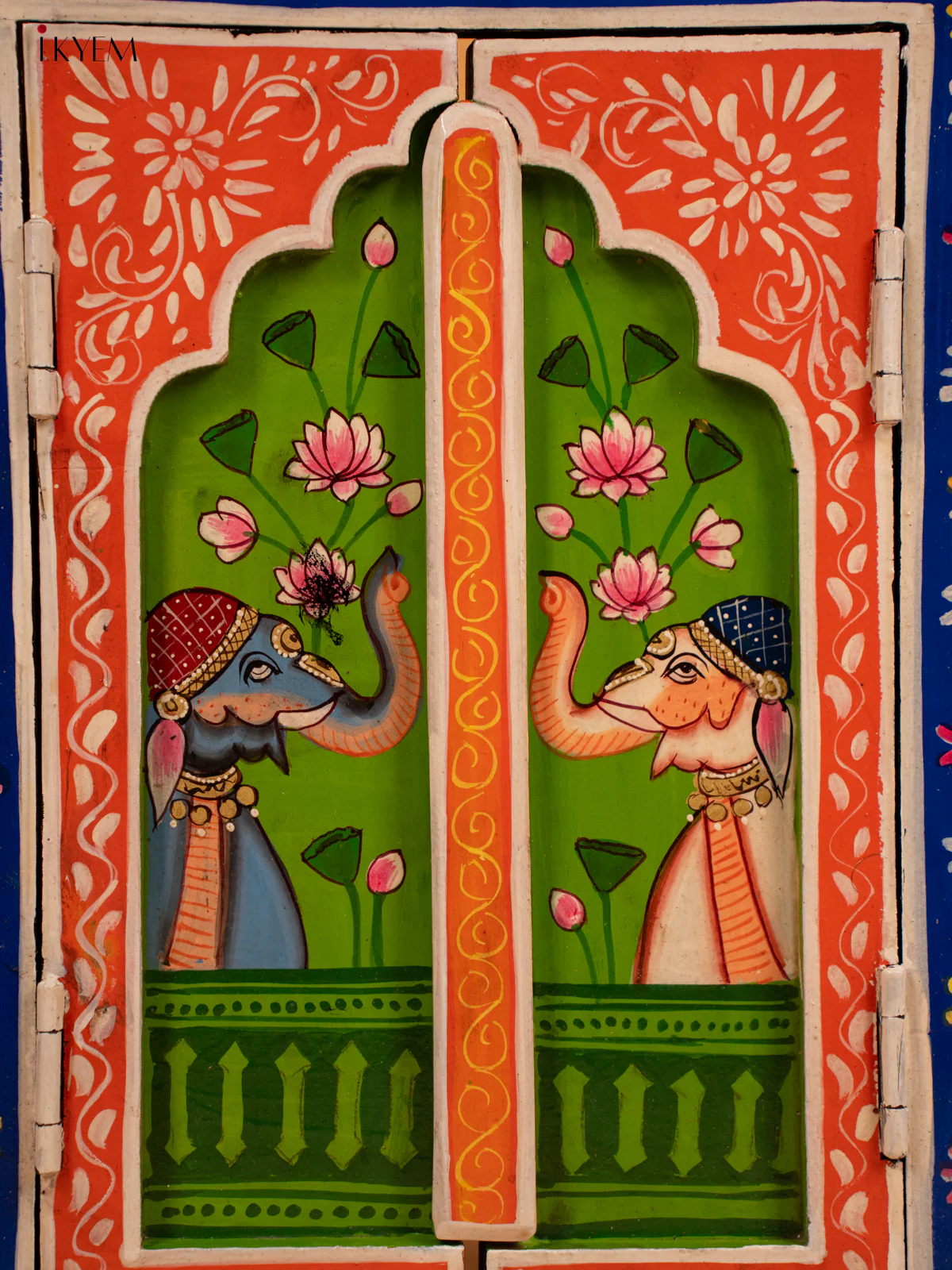 Hand Painted Wooden Window Wall Panel- 18 Inch - KB17178 - Image 6