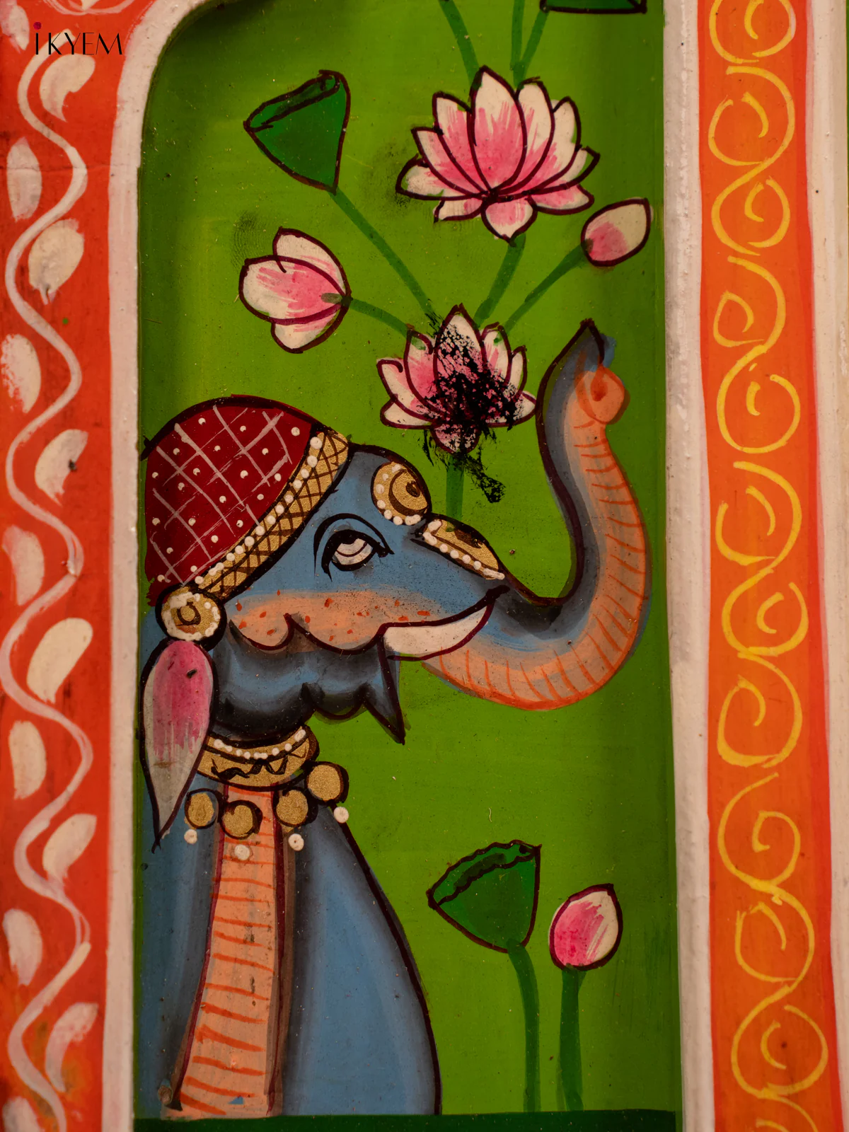 Hand Painted Wooden Window Wall Panel- 18 Inch - KB17178 - Image 7
