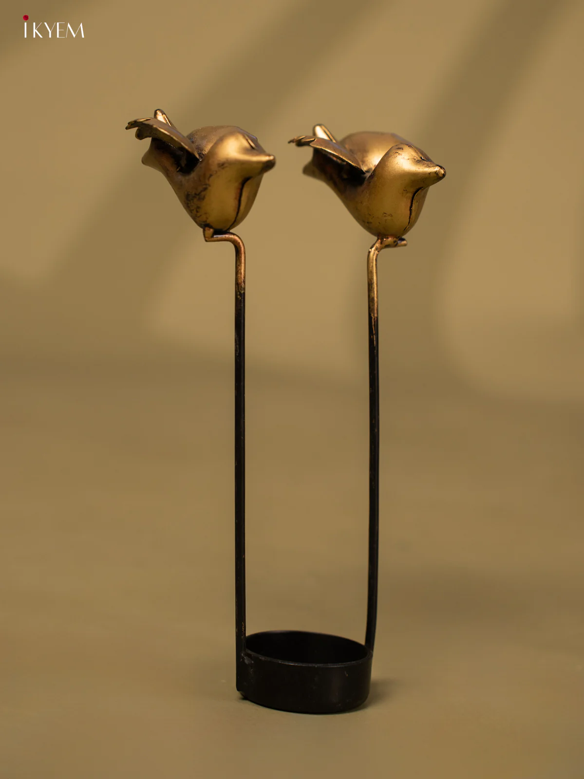 Metal Spin Lota W/Bird T-Light Big - KB20112 - Image 4