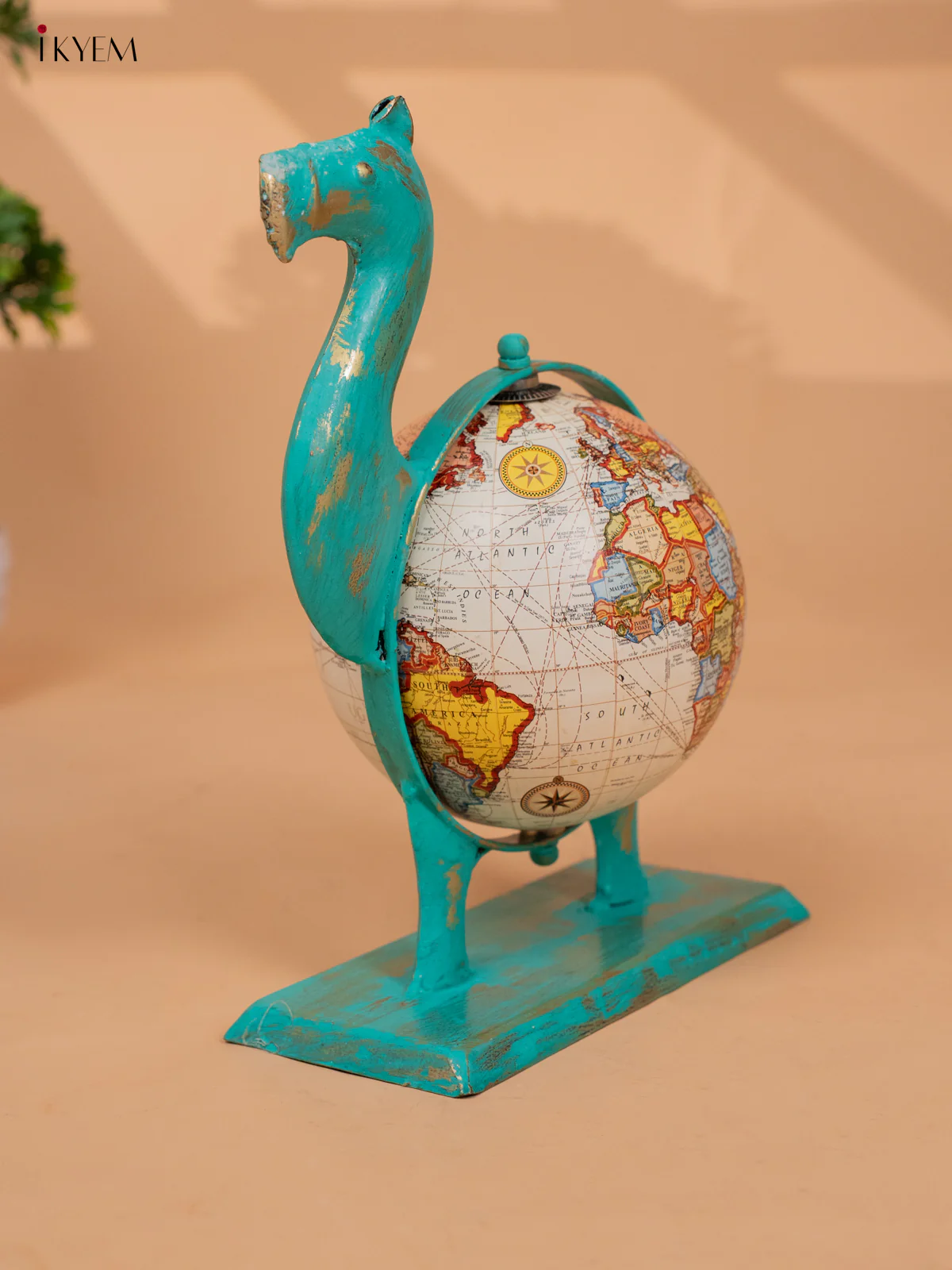 Metal Decorative Camel Globe - KB20118 - Image 2
