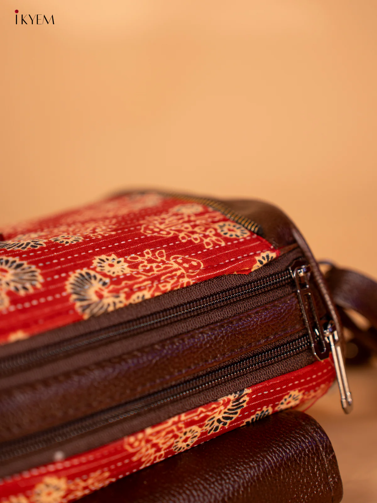 Printed Sling Bag - Brick Red - KB22130 - Image 4