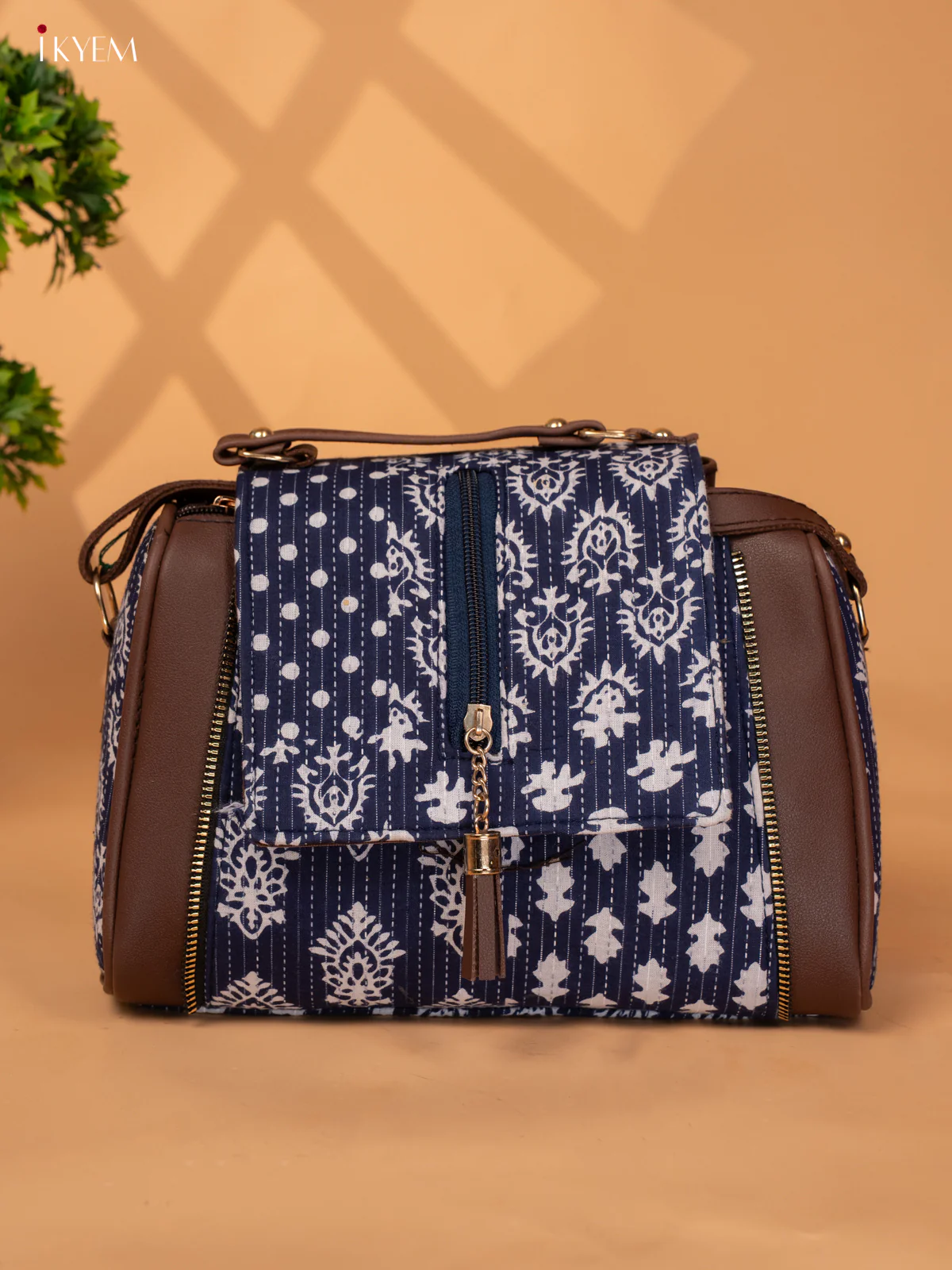 Printed Sling Bag - Indigo - KB22131 - Image 2
