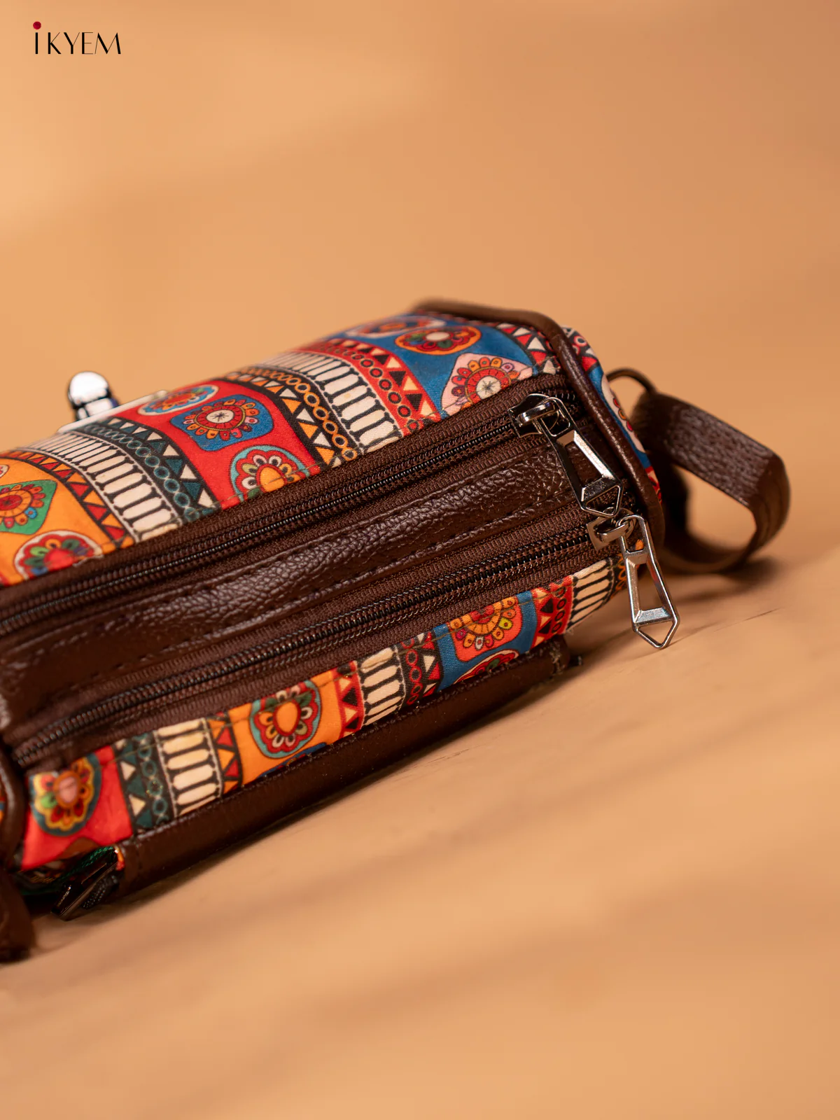 Printed Mandala Design Sling Bag - Multi Colour - KB22137 - Image 5