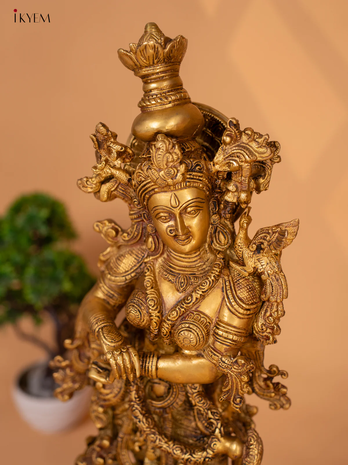 Brass Radha Krishna -30 Inch- KB26112 - Image 12