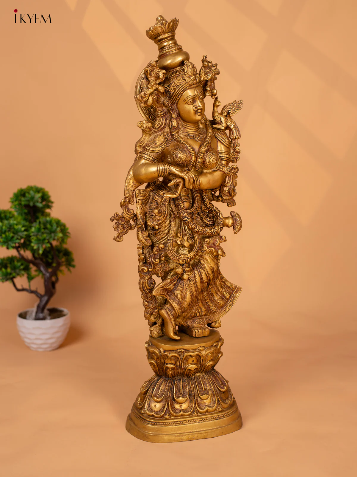 Brass Radha Krishna -30 Inch- KB26112 - Image 16