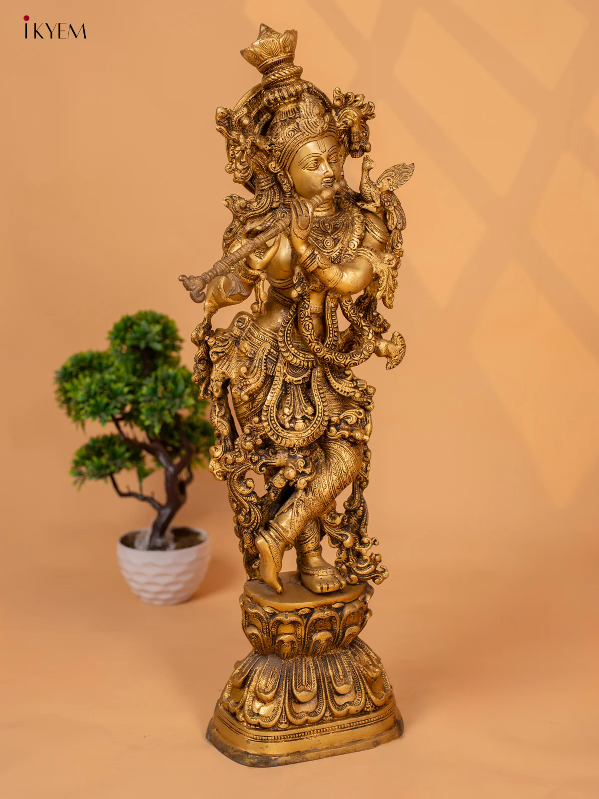 Brass Radha Krishna -30 Inch- KB26112 - Image 9
