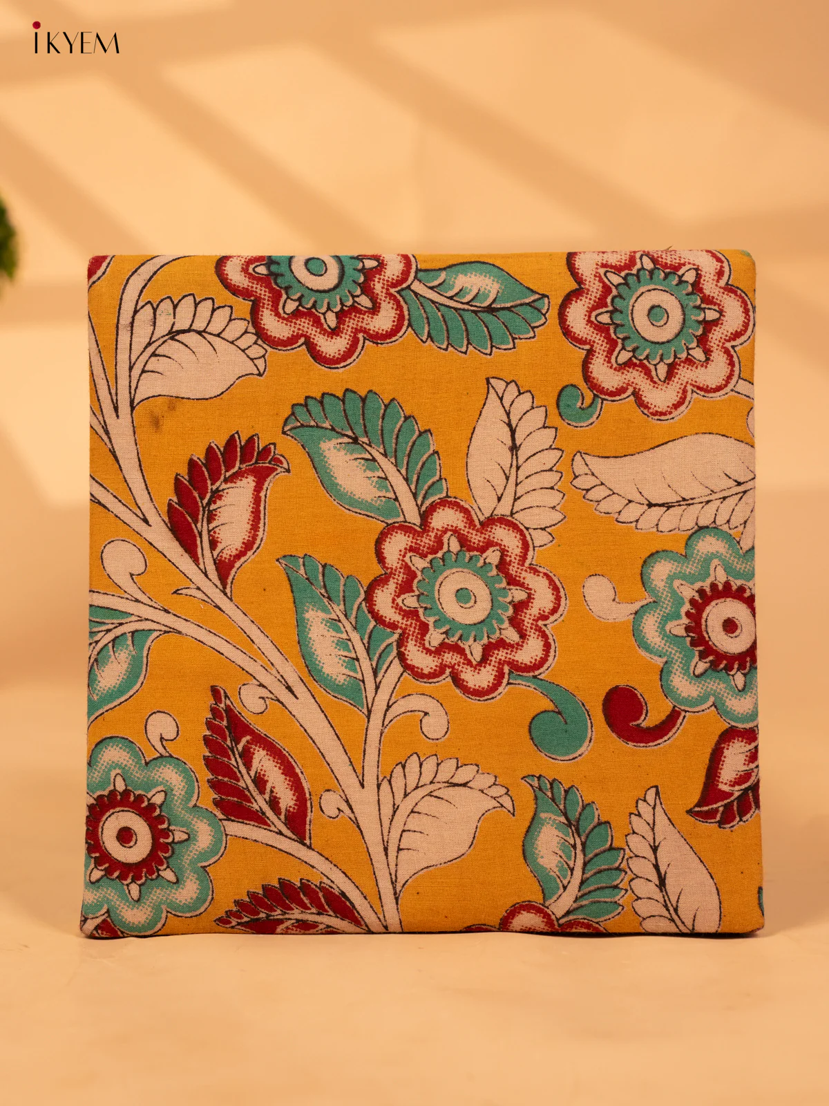 Foldable Korai Box with Kalamkari Fabric Top (8×4)- Blue - KB26114 - Image 4
