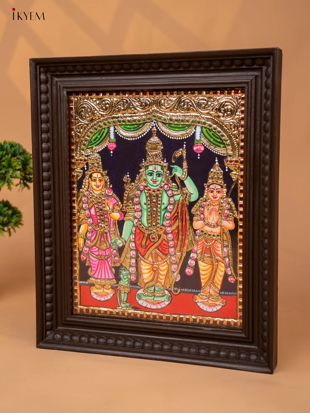 Ram Darbar - Tanjore Painting (18x15) - KC06111 - Image 4