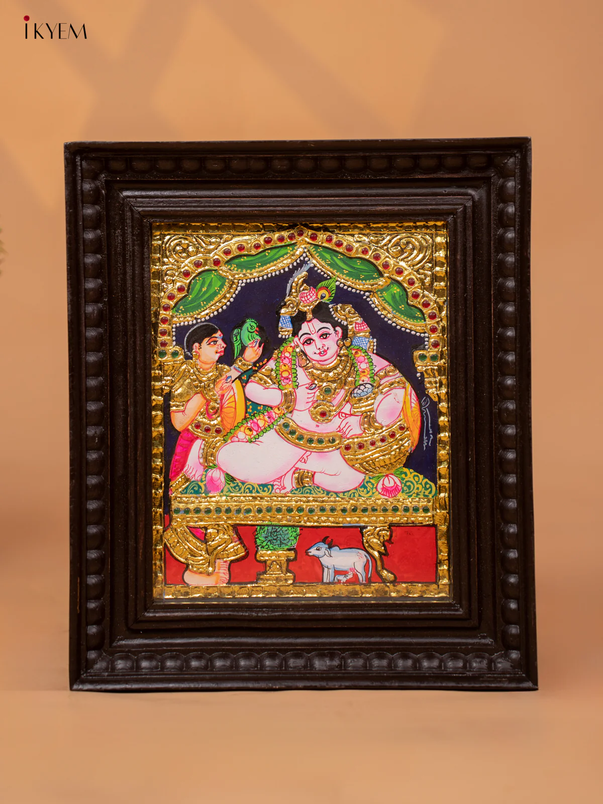 Krishna - Tanjore Painting (13x11) - KC06116