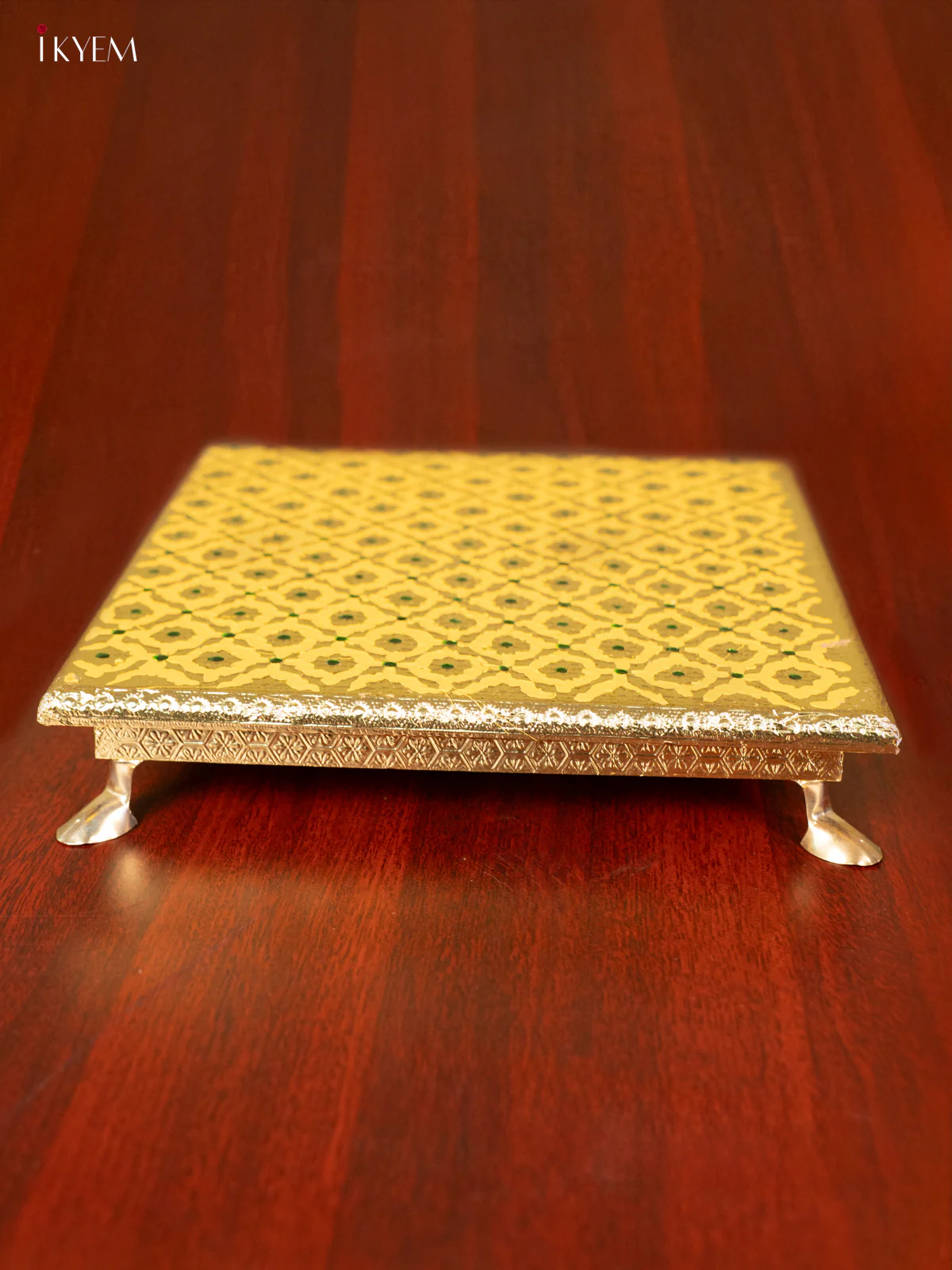 Meenakari Manai - Yellow (10x10) - KC11111 - Image 3